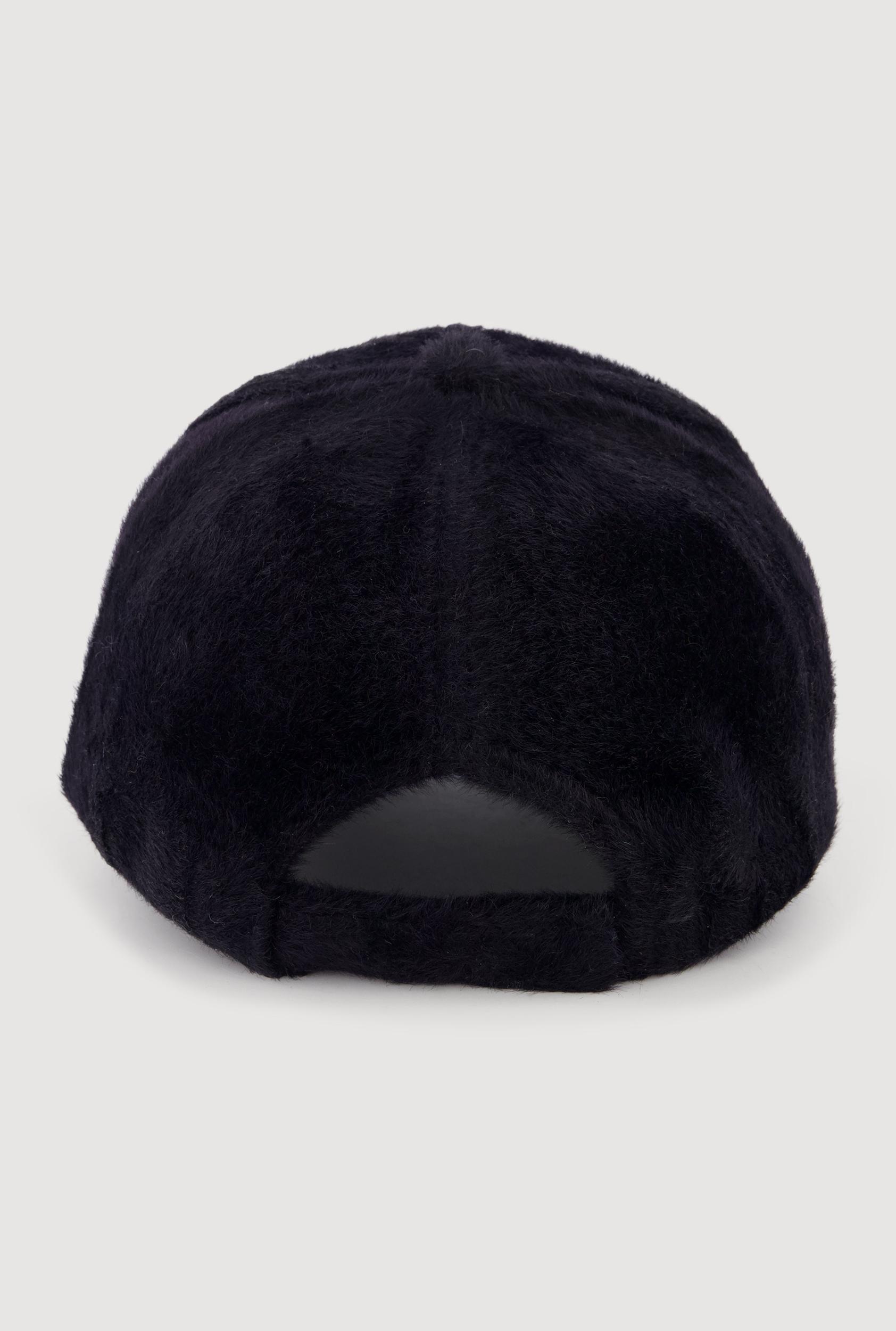 Solid Faux Fur Baseball Cap Female Product Image