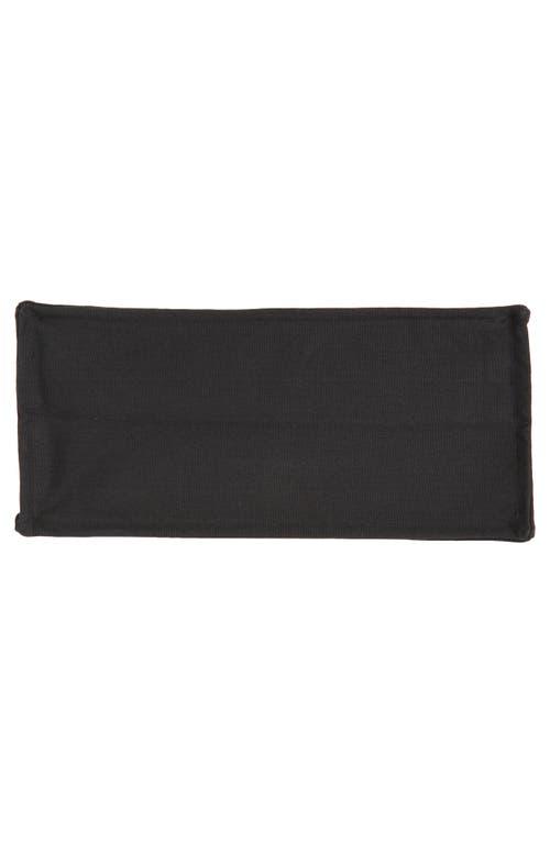 GANNI Black Shopper With Embroidered Logo On The Front In Denim Woman In Multicolor Product Image