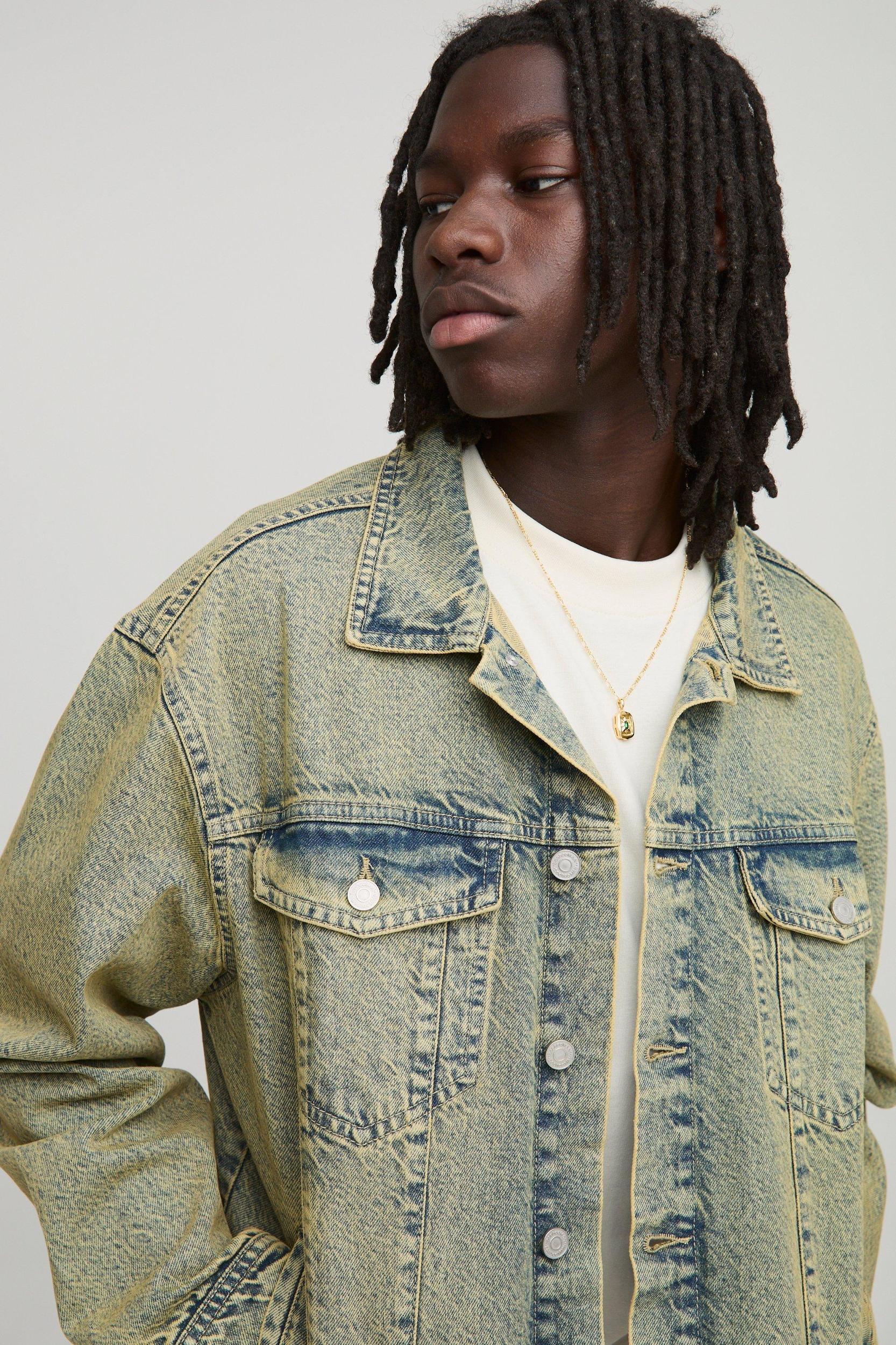 Regular Denim Jacket | boohooMAN USA Product Image
