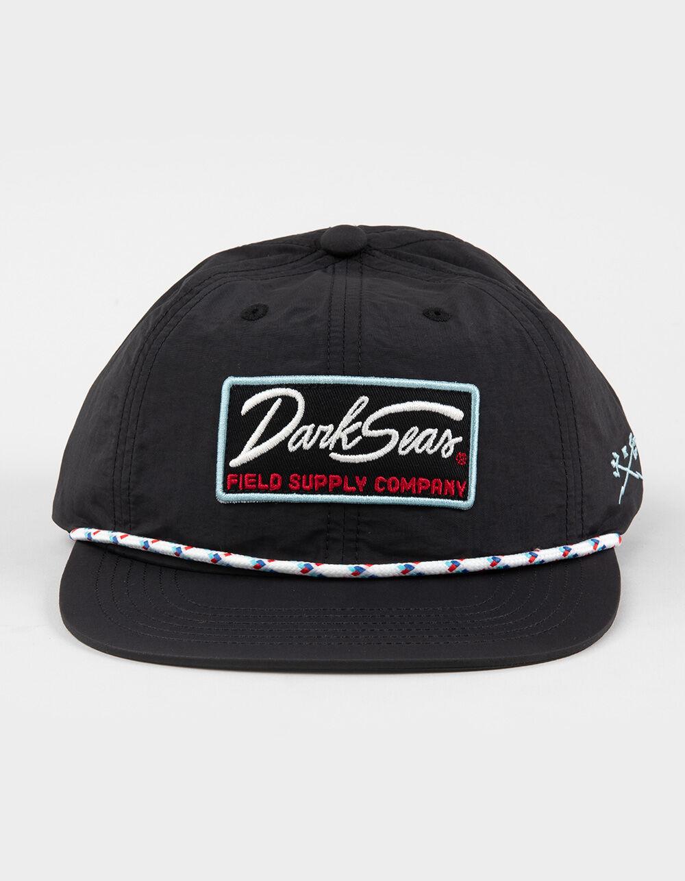 DARK SEAS Wiseman 6 Panel Strapback Hat - BLACK Product Image