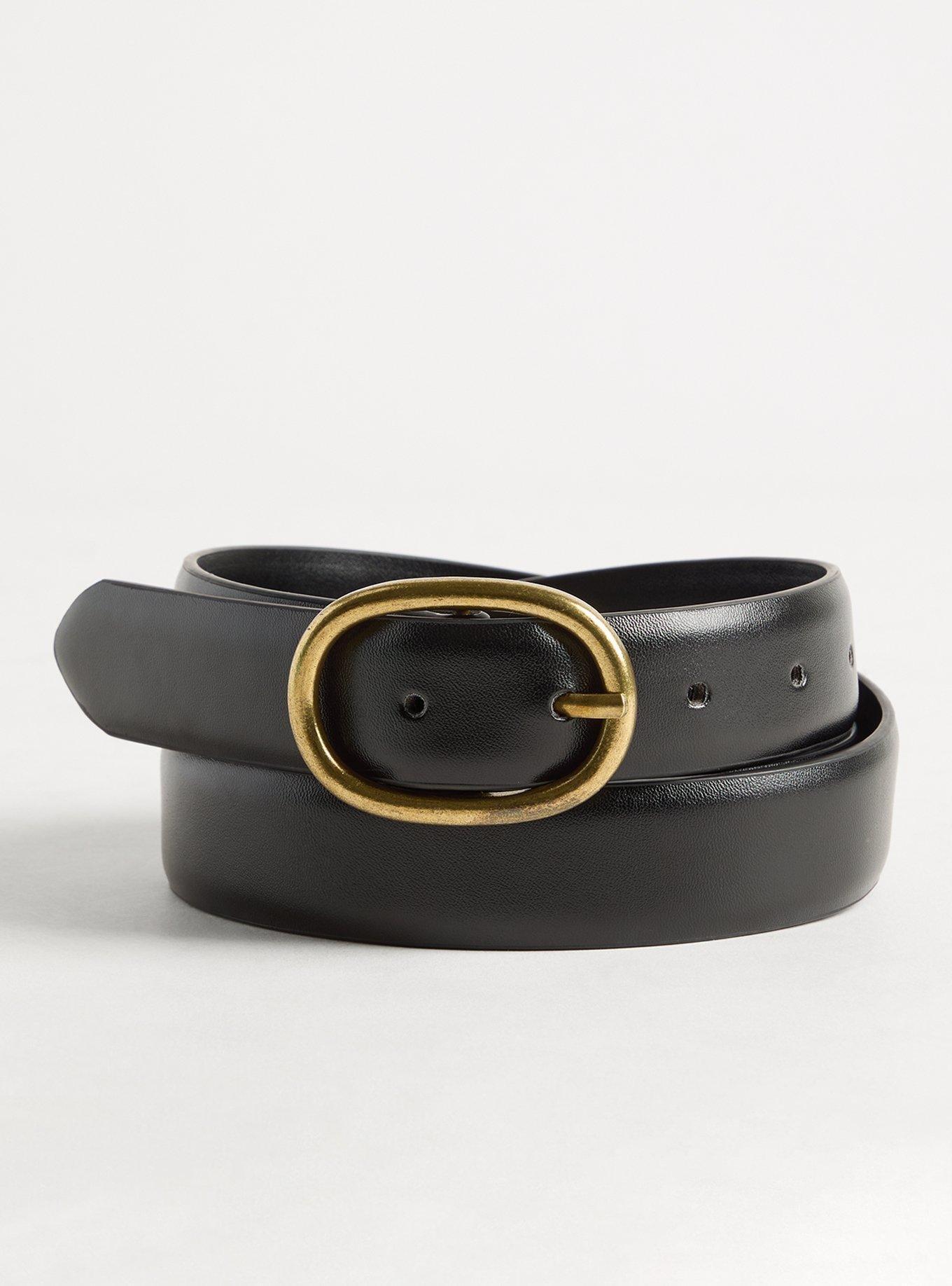 Oval Buckle Denim Belt Product Image