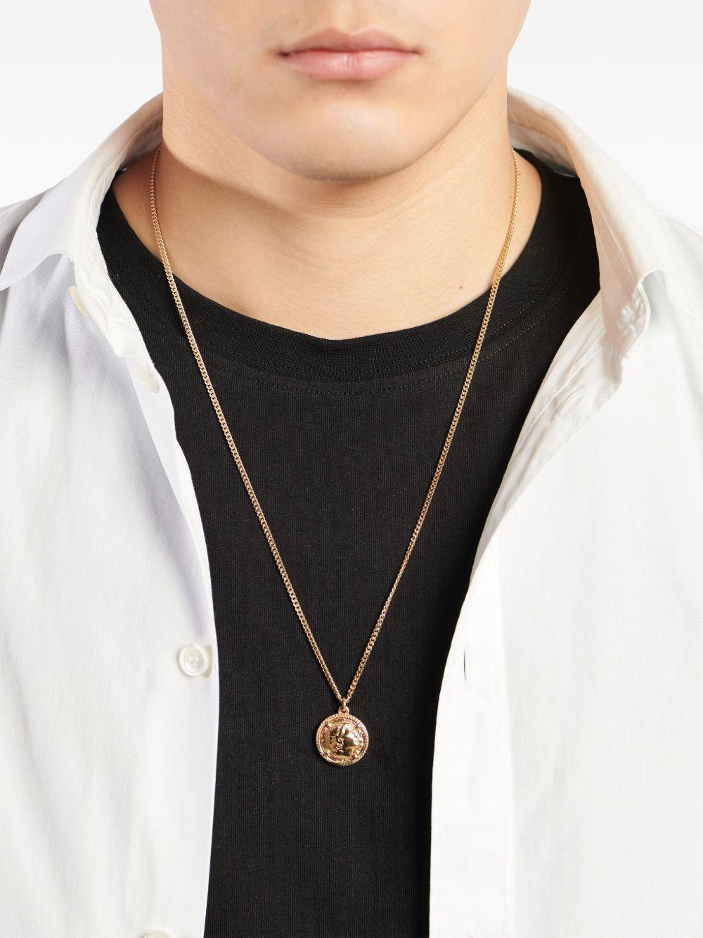 Caesar coin-pendant necklace Product Image