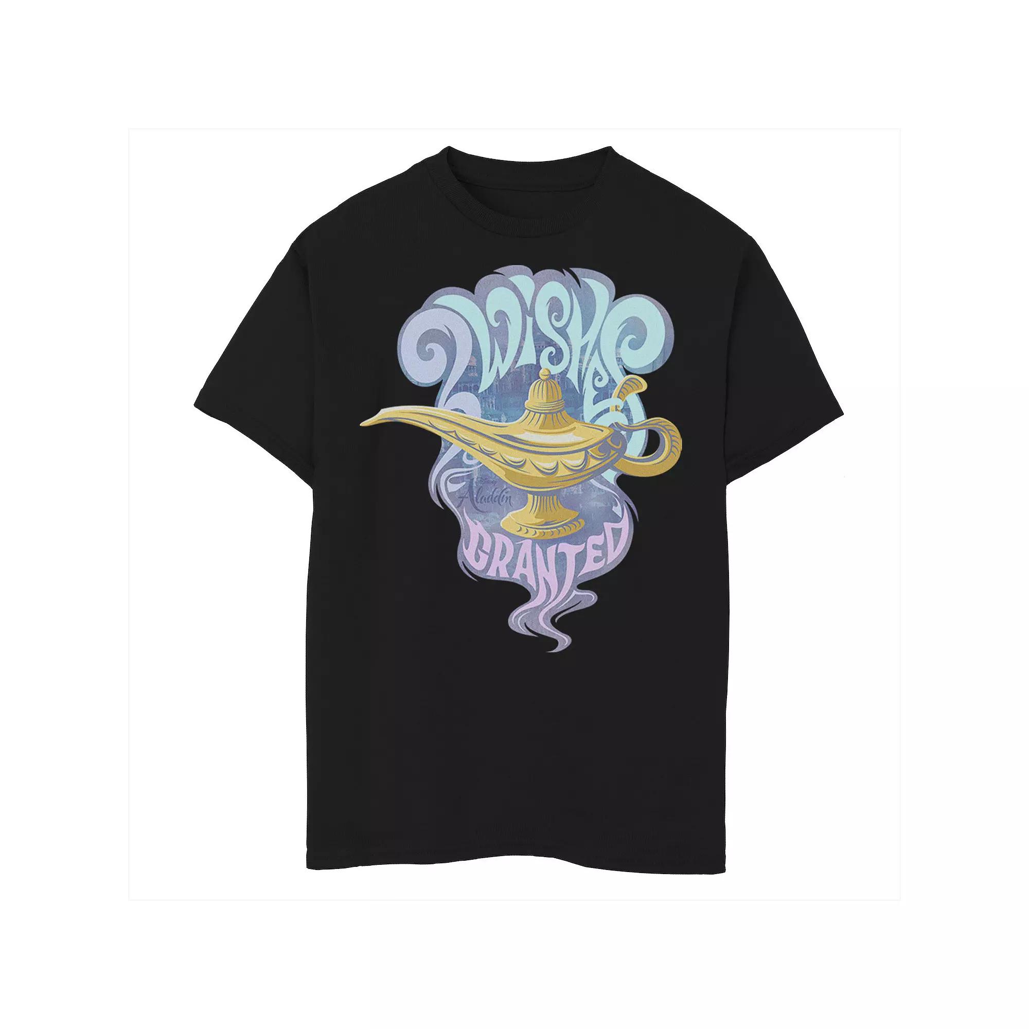 Disney's Aladdin Boys 6-20 Live Action Wishes Granted Genie Lamp Graphic Tee, Boy's,  Product Image