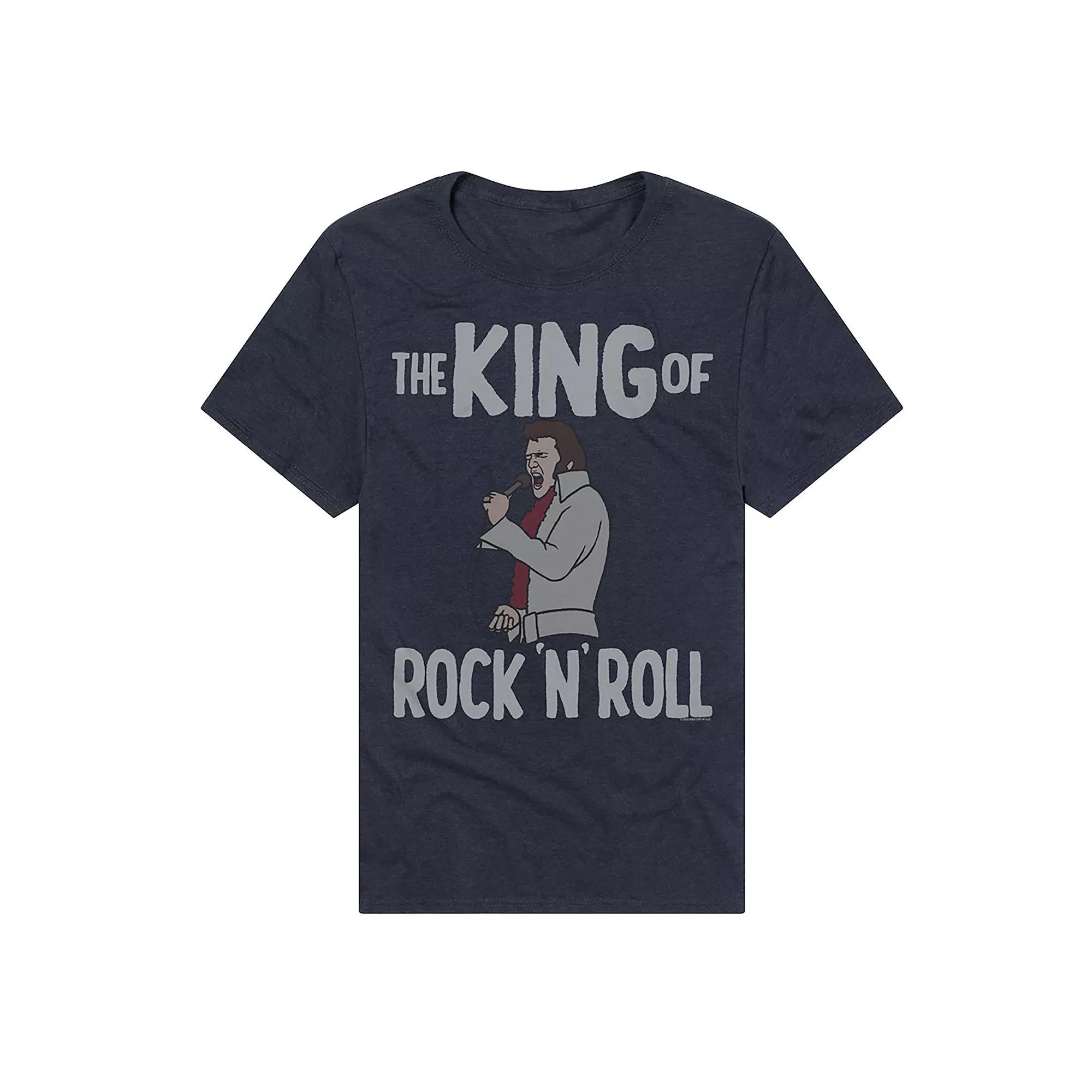 Men's Elvis King of Rock 'n' Roll Graphic Tee,  Product Image