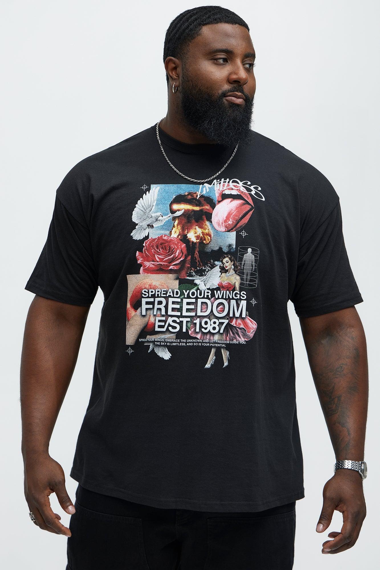 Spread Your Wings Short Sleeve Tee - Black Product Image