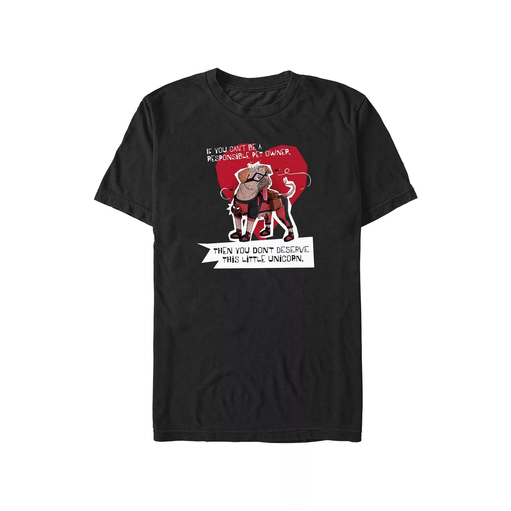 Big & Tall Marvel Deadpool & Wolverine Dogpool Little Unicorn Graphic Tee, Men's,  Product Image