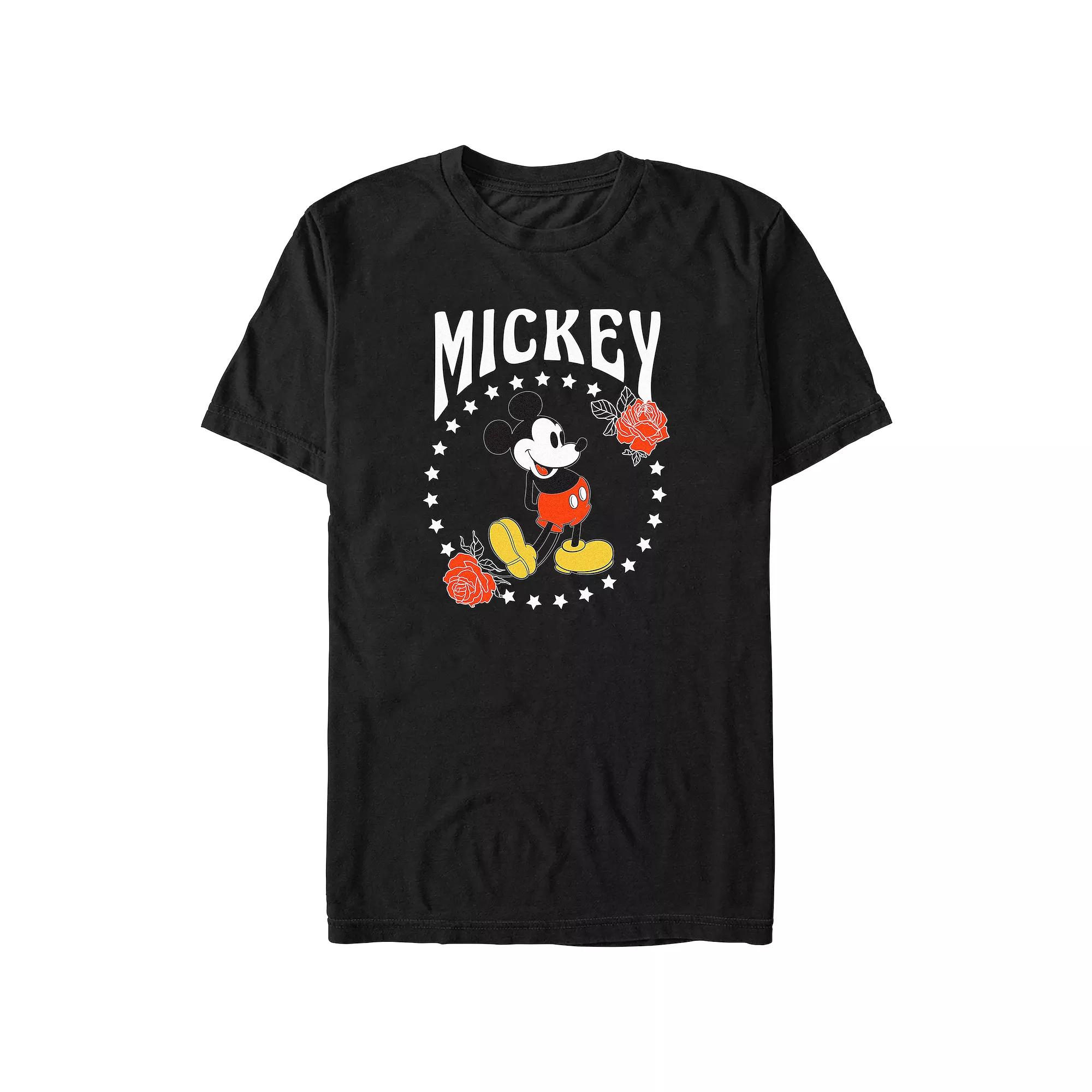 Disney's Mickey Mouse Stars And Roses Big & Tall Graphic Tee, Men's,  Product Image