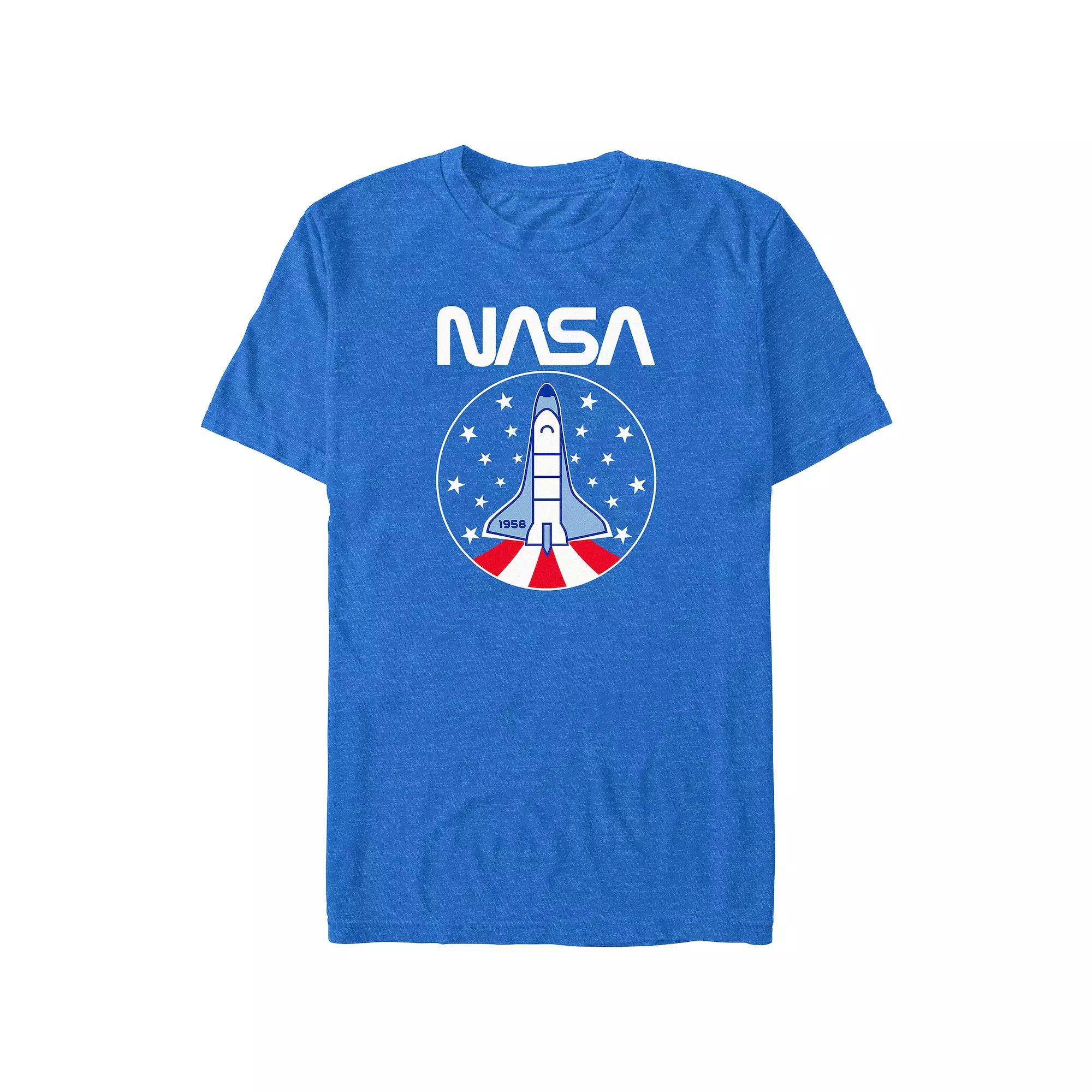 Big & Tall Nasa Americana Stamp Graphic Tee, Men's,  Product Image