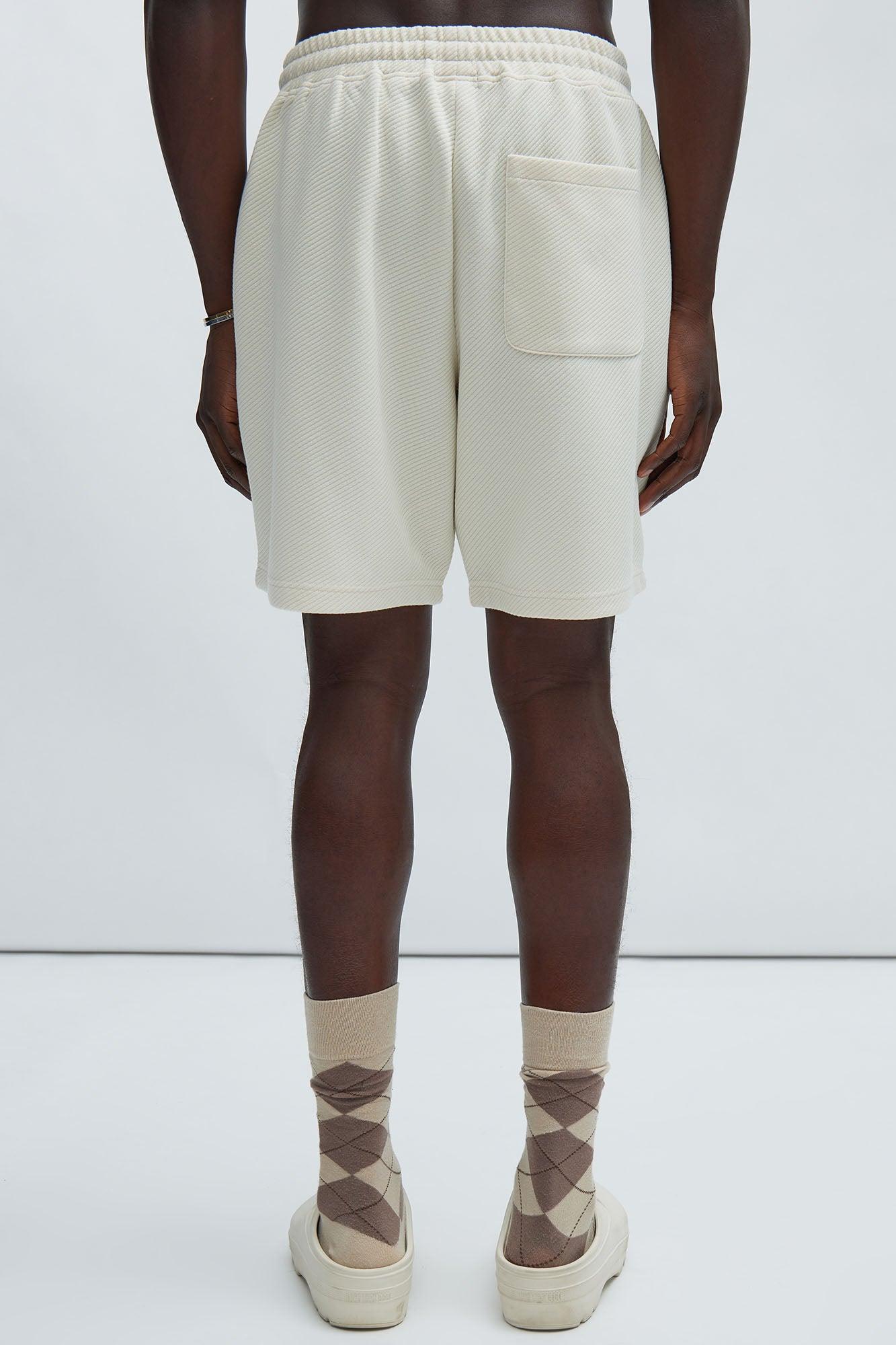 Kina Textured Shorts - Off White Product Image