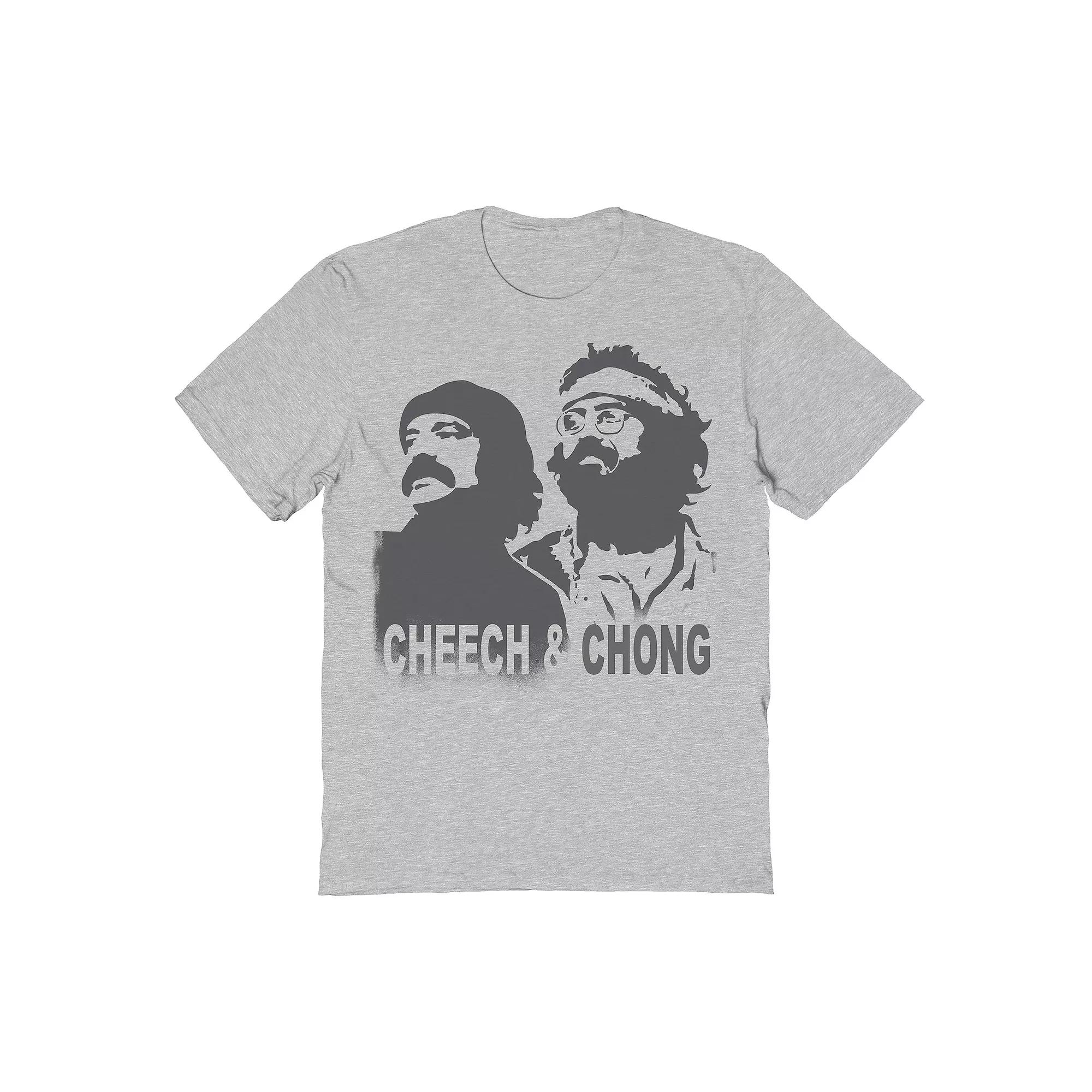 Mens Cheech & Chong Greyscale AOP Graphic Tee Product Image