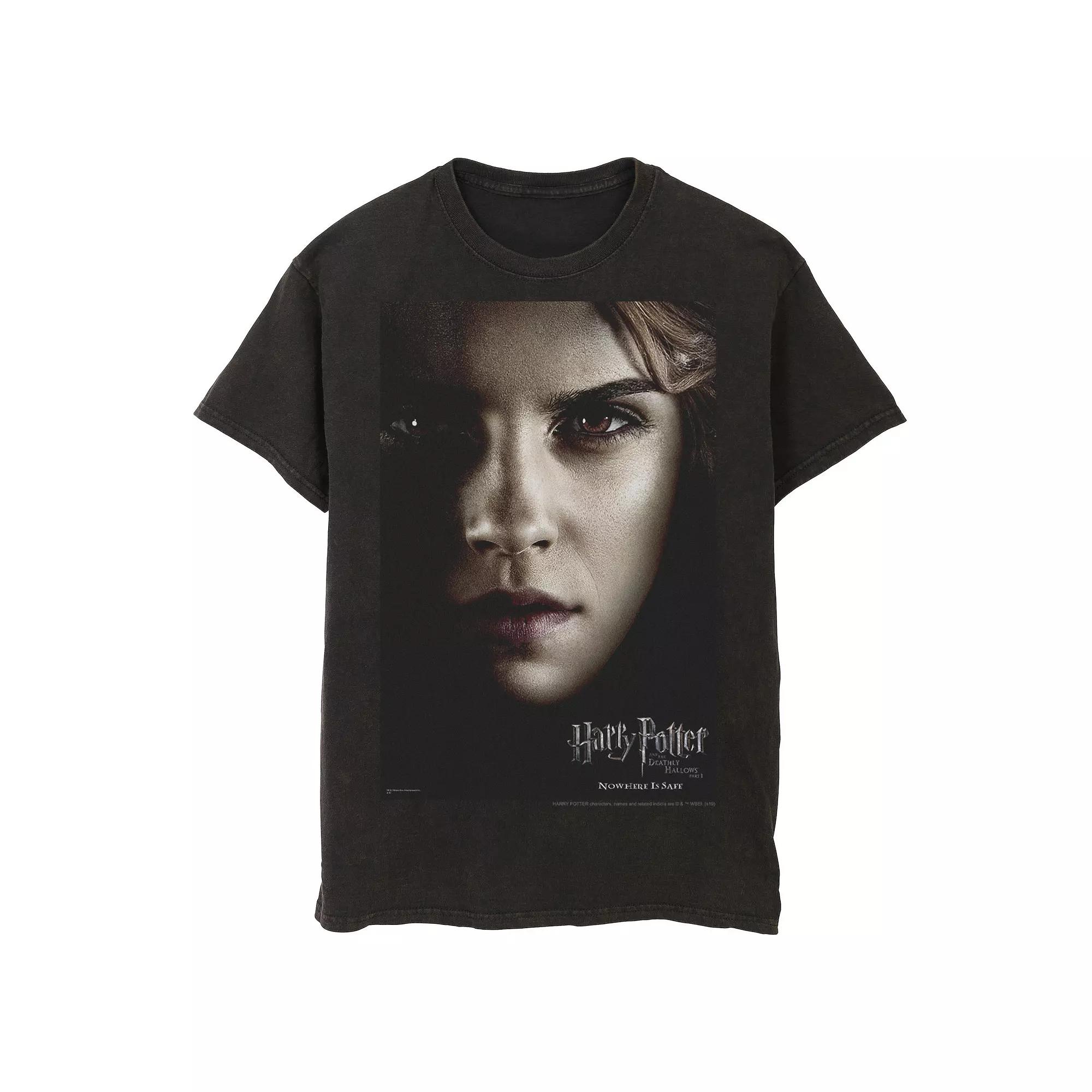 Men's Harry Potter Deathly Hallows Hermione Character Poster Graphic Tee,  Product Image