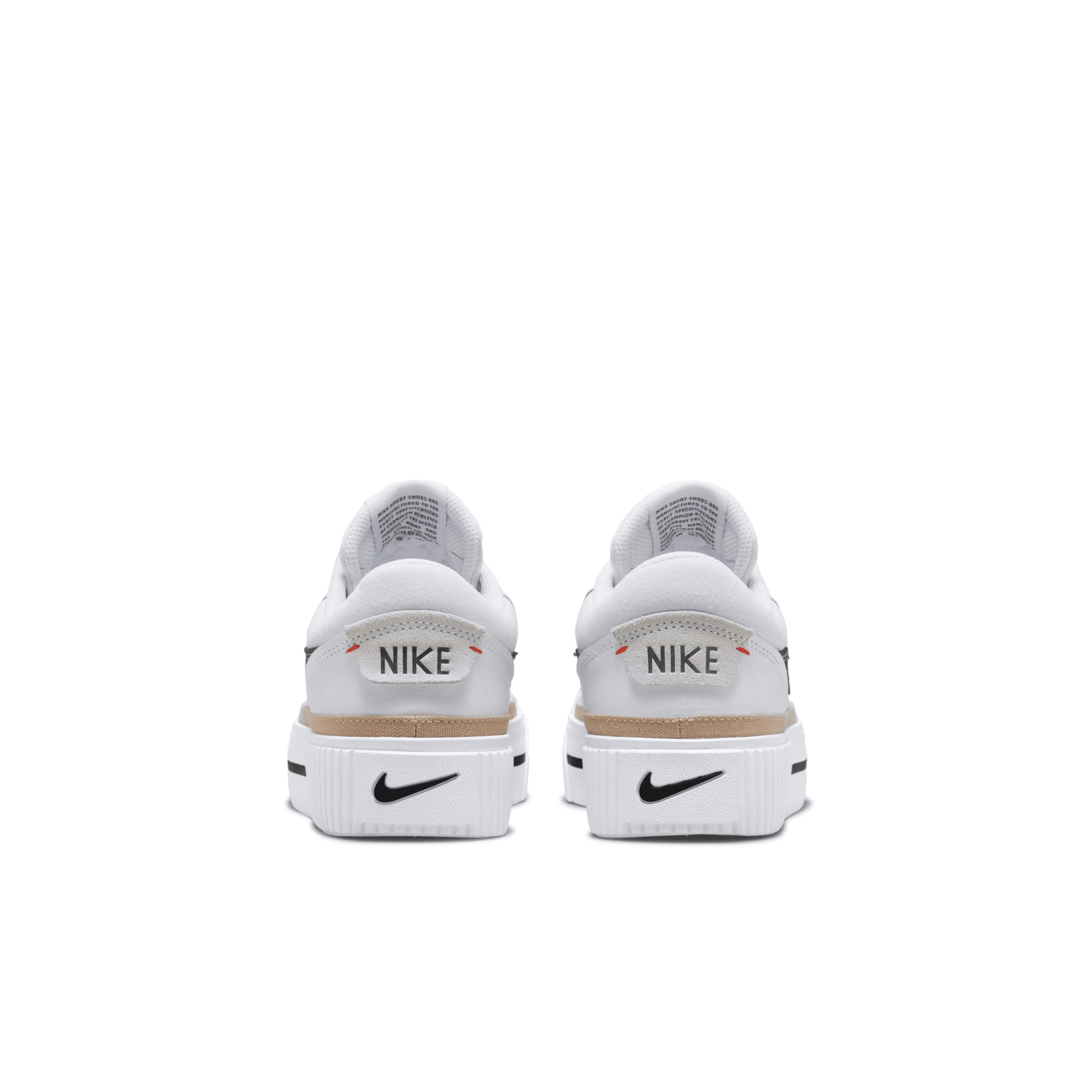 Nike Womens Court Legacy Lift Shoes | DM7590-100 Product Image