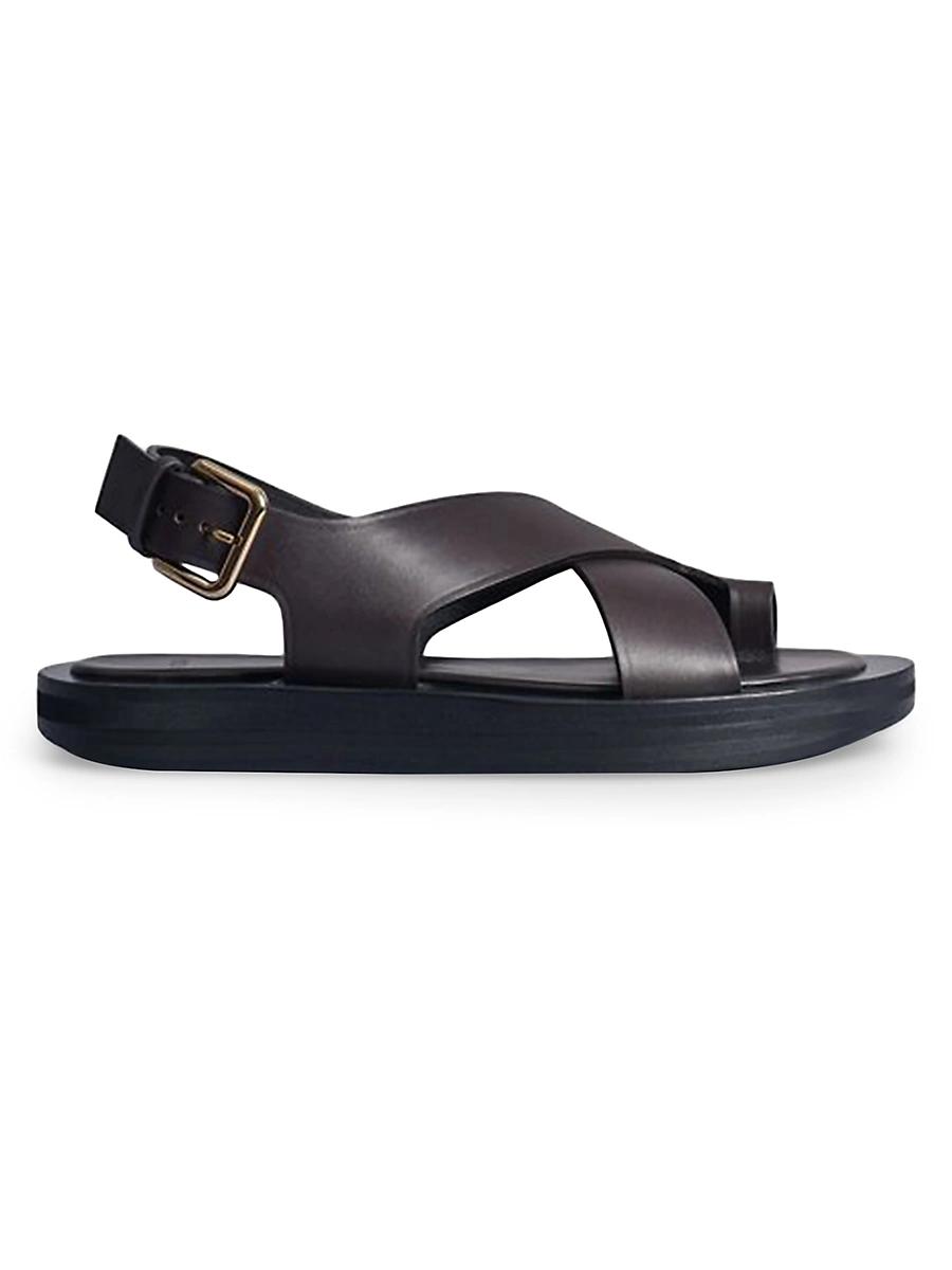 Womens Wrapped-Toe Leather Sandals Product Image