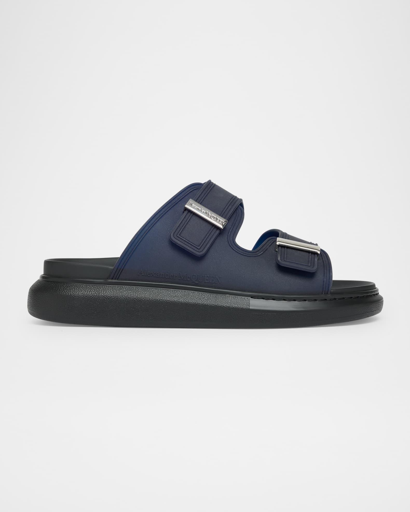 Men's Rubber Double-Buckle Sandals Product Image