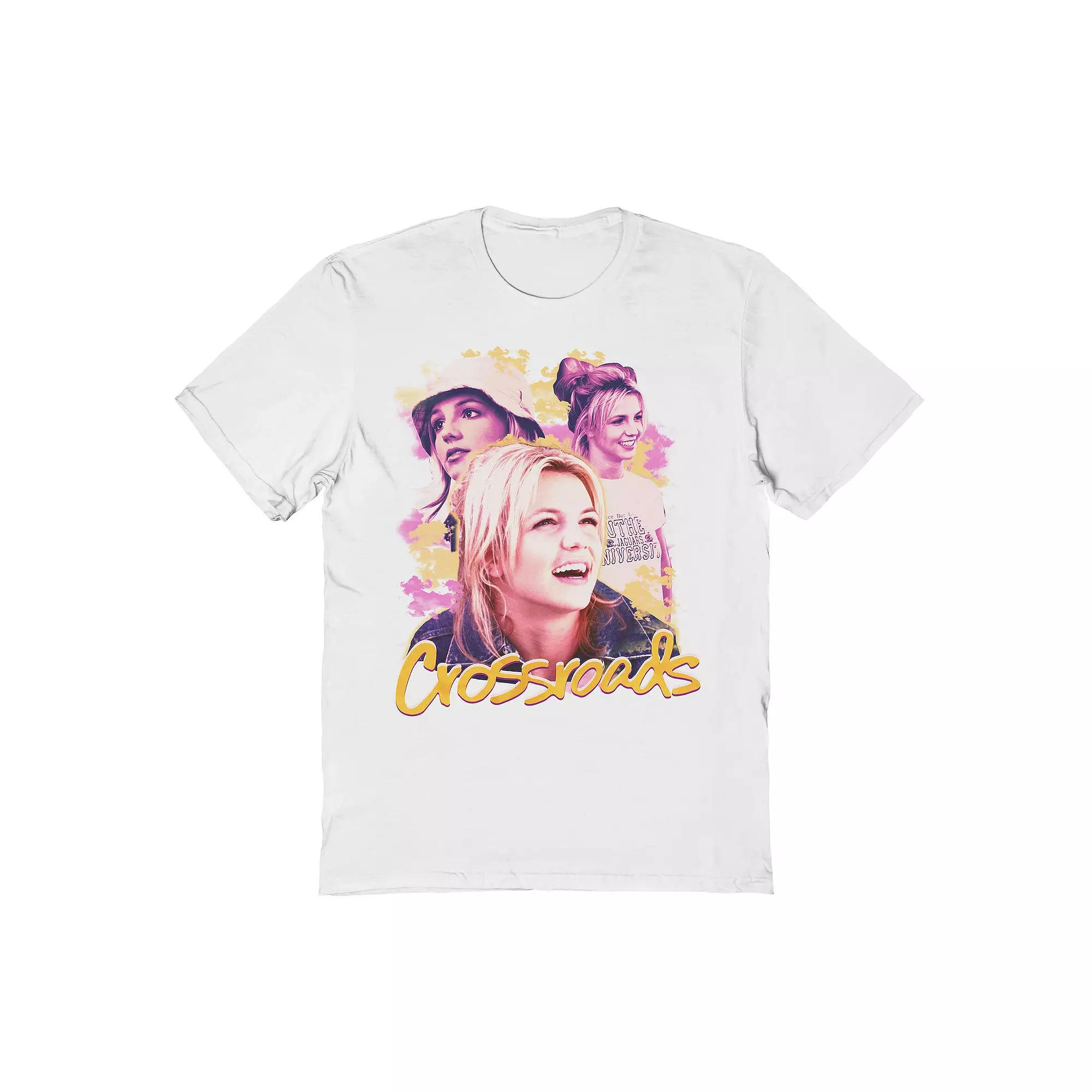 Men's Britney Spears Crossroads Britney Collage Graphic Tee, Size: Large, White Product Image