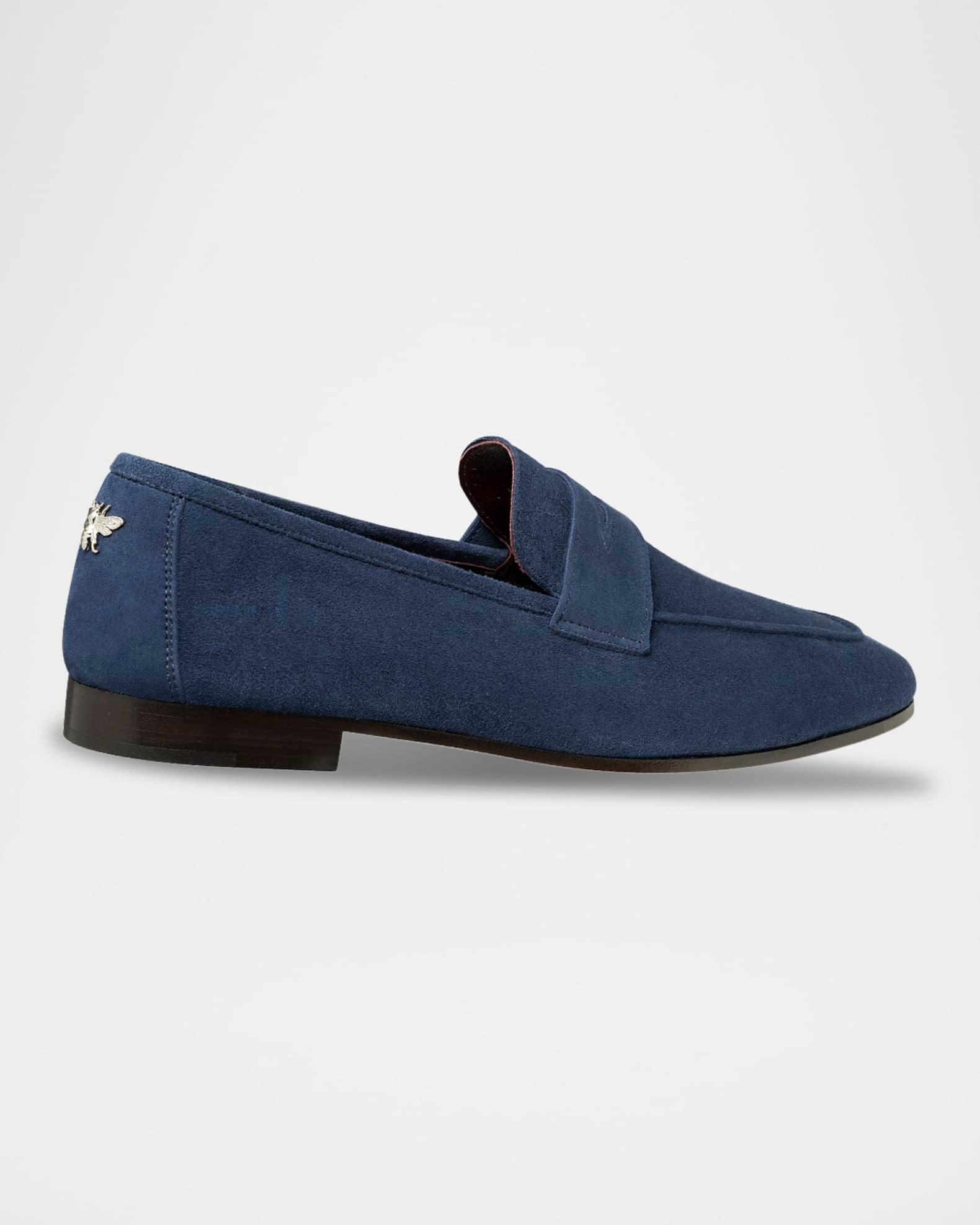 Flaneur Suede Penny Loafers Product Image