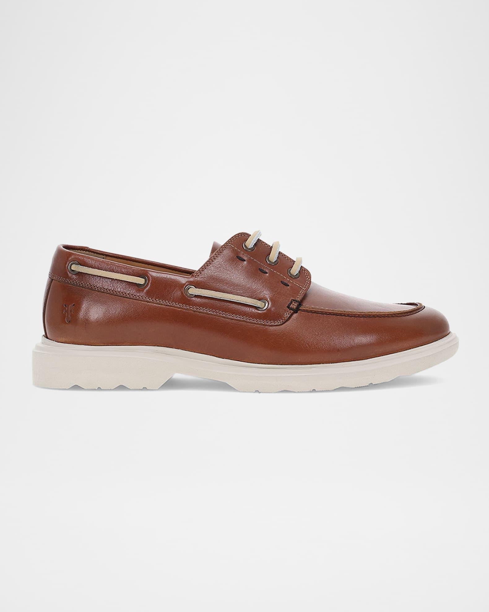 Men's Connor Leather Boat Shoes Product Image