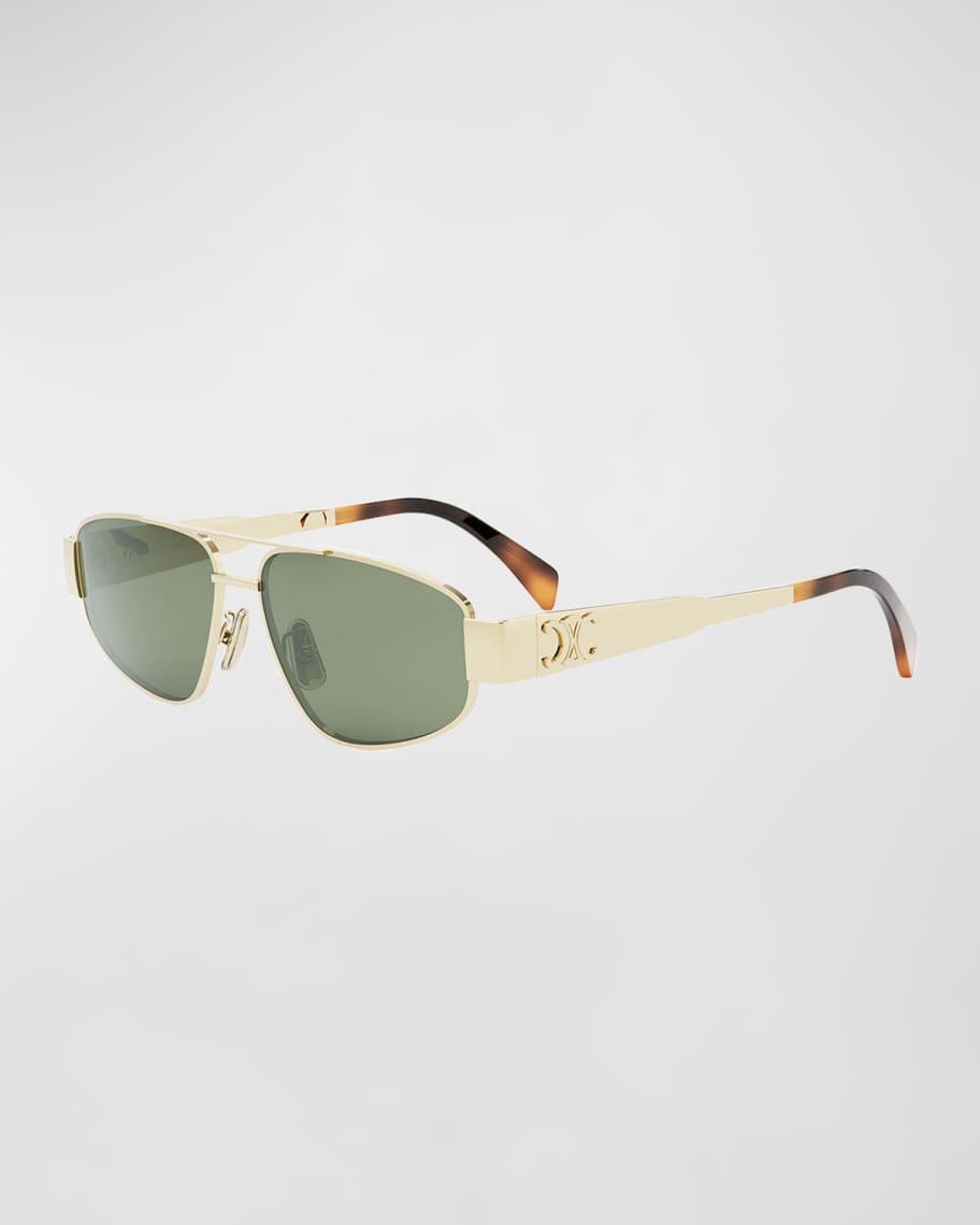 Mens Triomphe Pilot Metal Sunglasses Product Image
