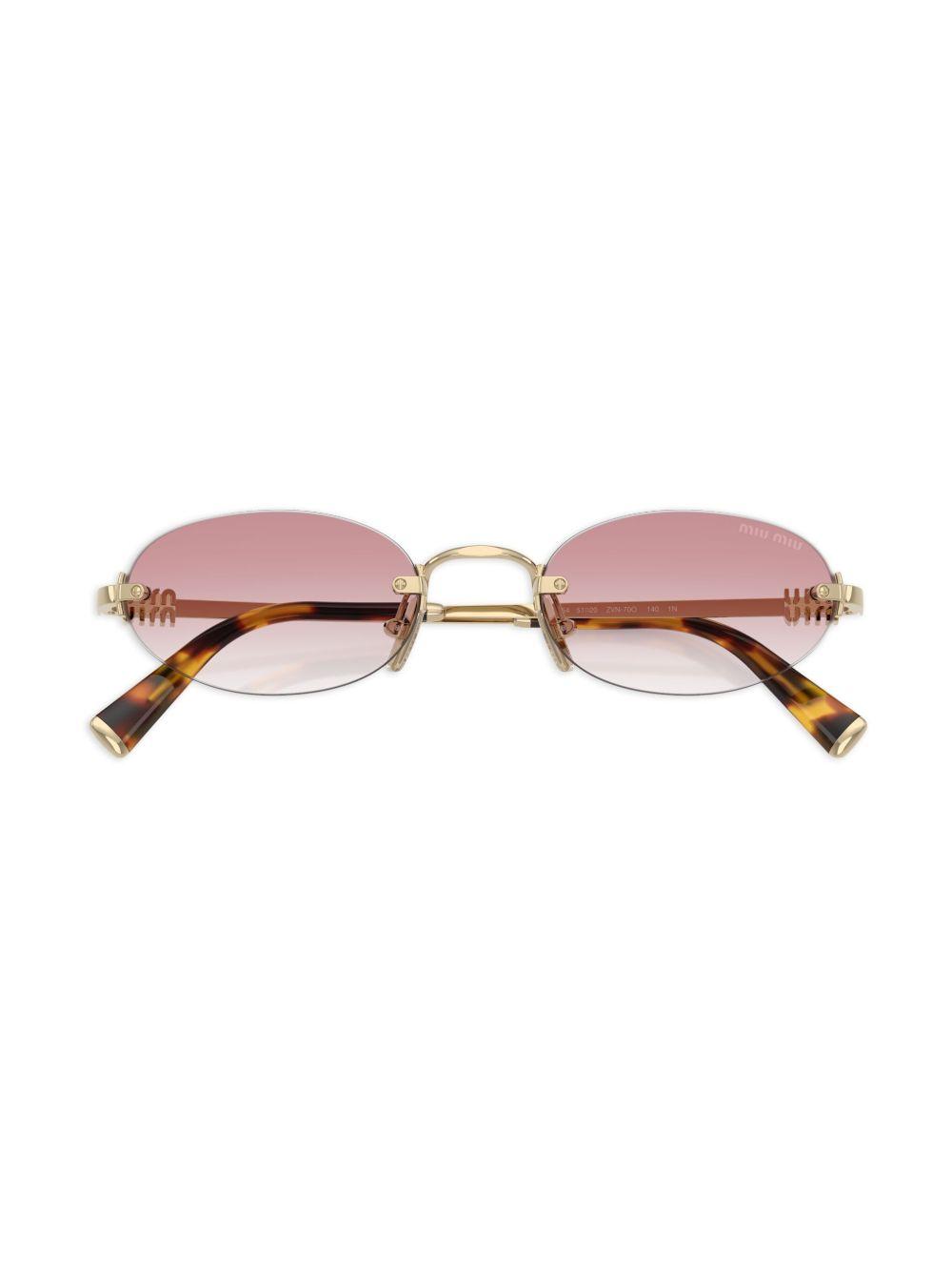 Greca-detail cat eye-frame sunglasses Product Image