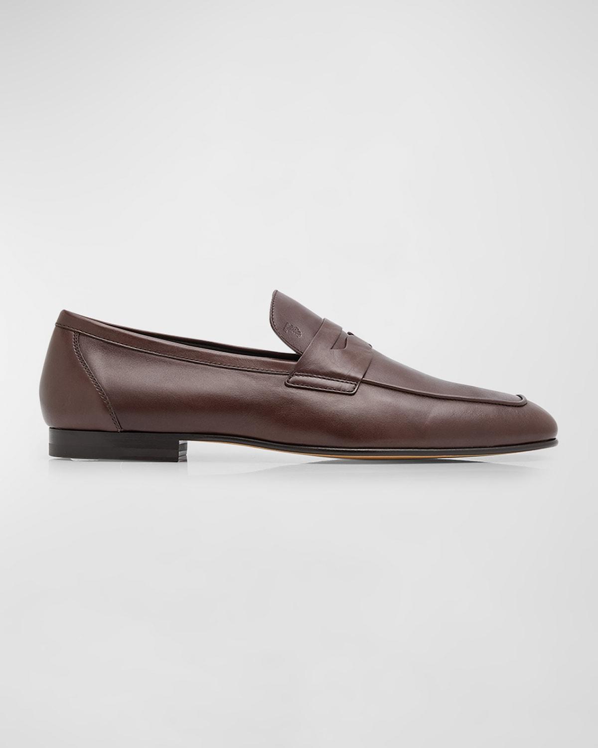 Men's Leather Penny Loafers Product Image