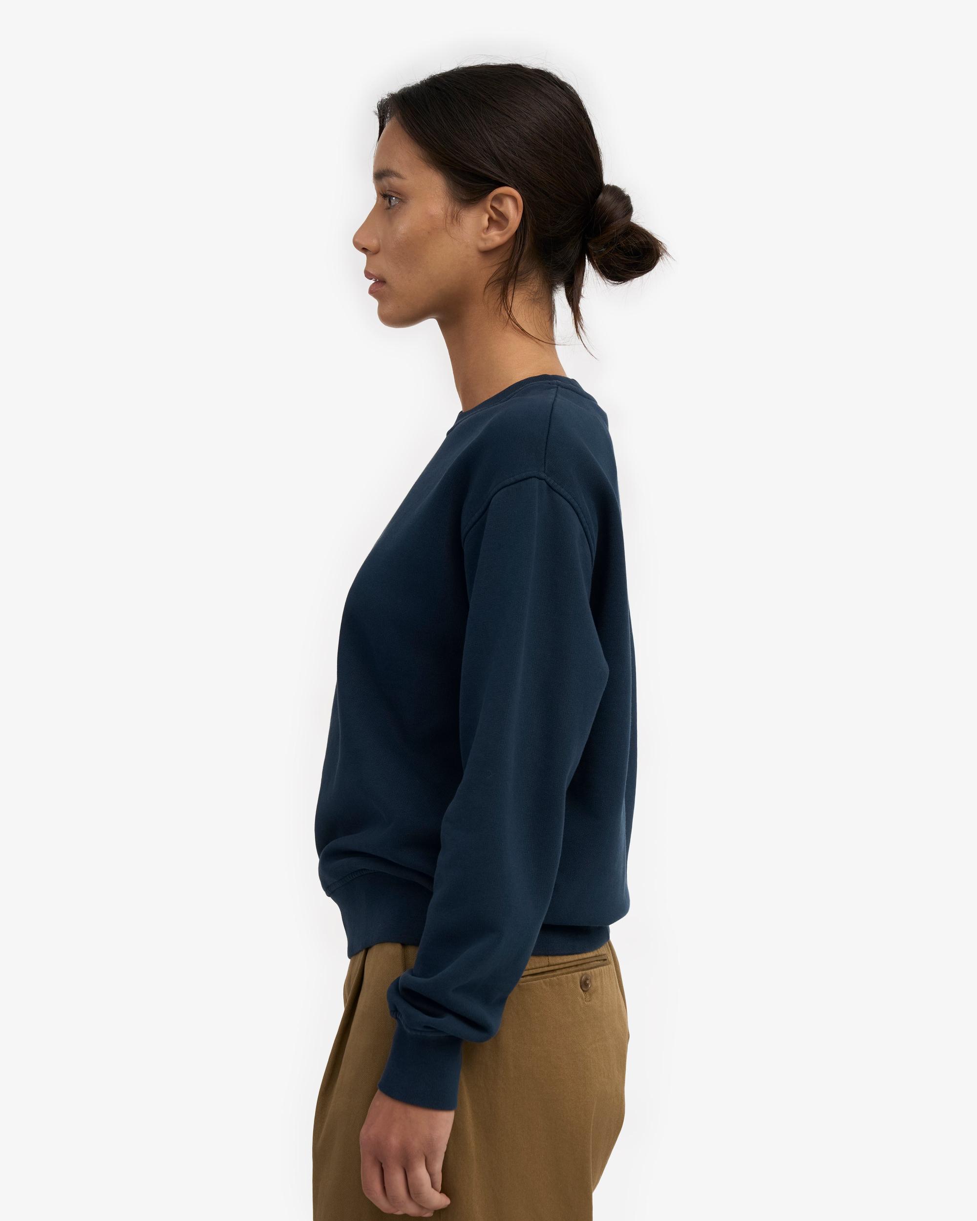 Women Classic Organic Crew - Navy Blue Product Image