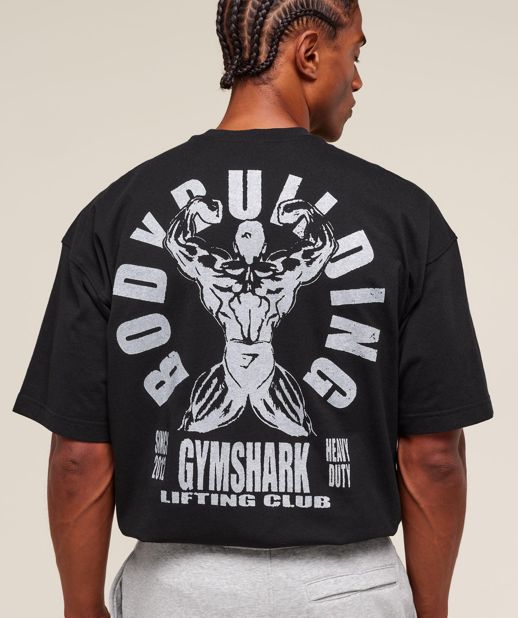 Gymshark Lifting Club Flex T-Shirt - Black Male Product Image