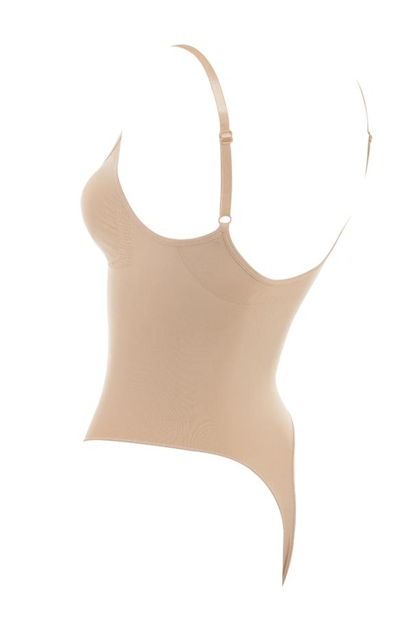  sculpting thong bodysuit almond Product Image