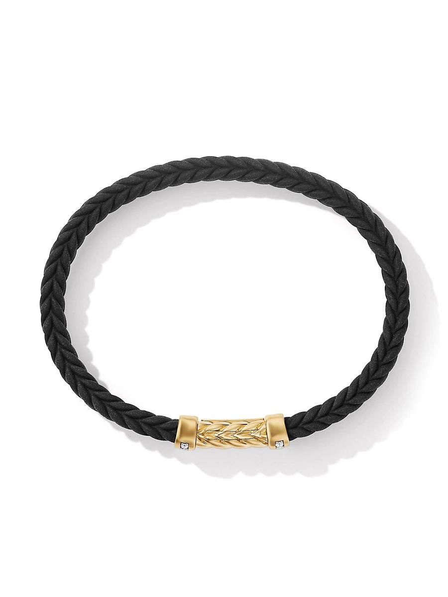 Mens Chevron Bracelet in Rubber Product Image