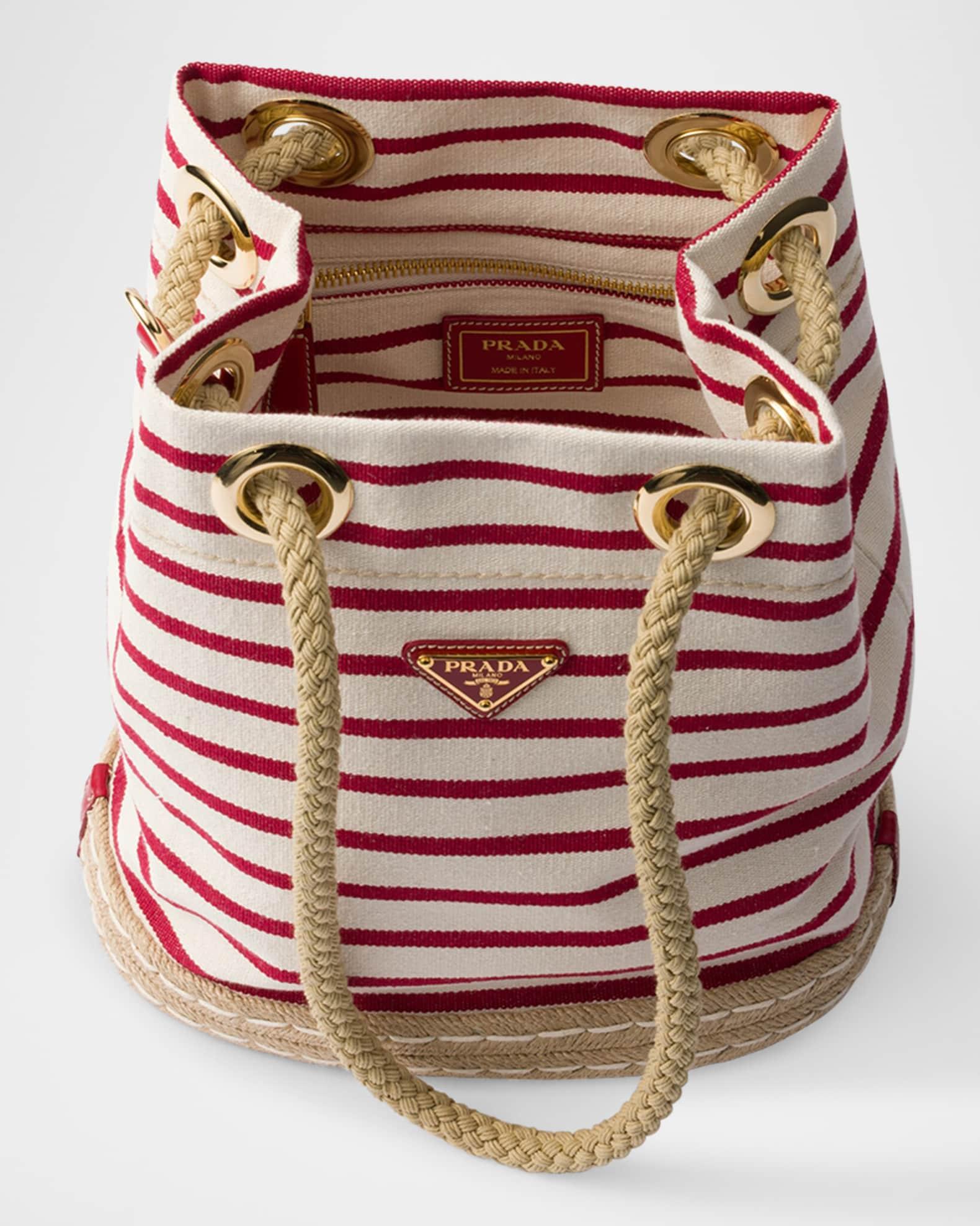 Mariner Small Striped Fabric Bucket Bag Product Image