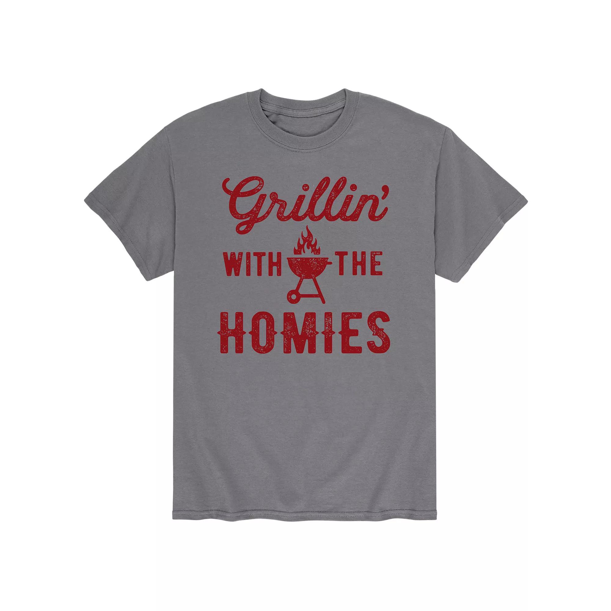Men's Grilling With The Homies Tee,  Product Image