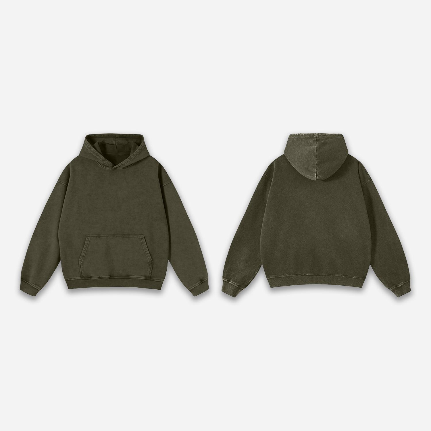 Sopula Vintage Essential Washed Pullover Hoodies Product Image