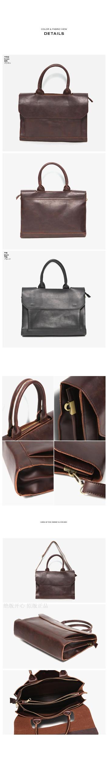Faux Leather Briefcase Product Image