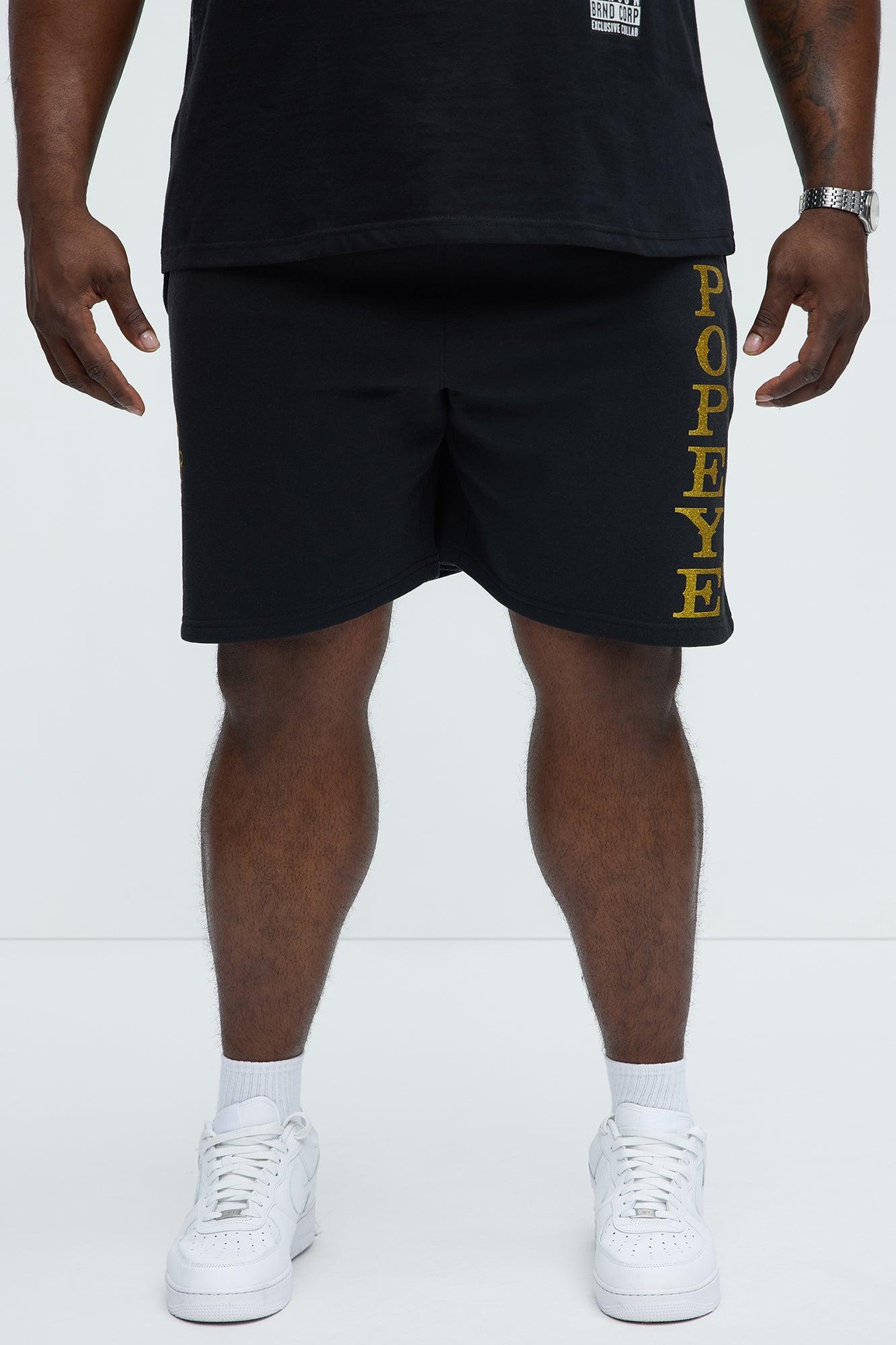 Popeye The Sailorman Sweatshorts - Black Product Image
