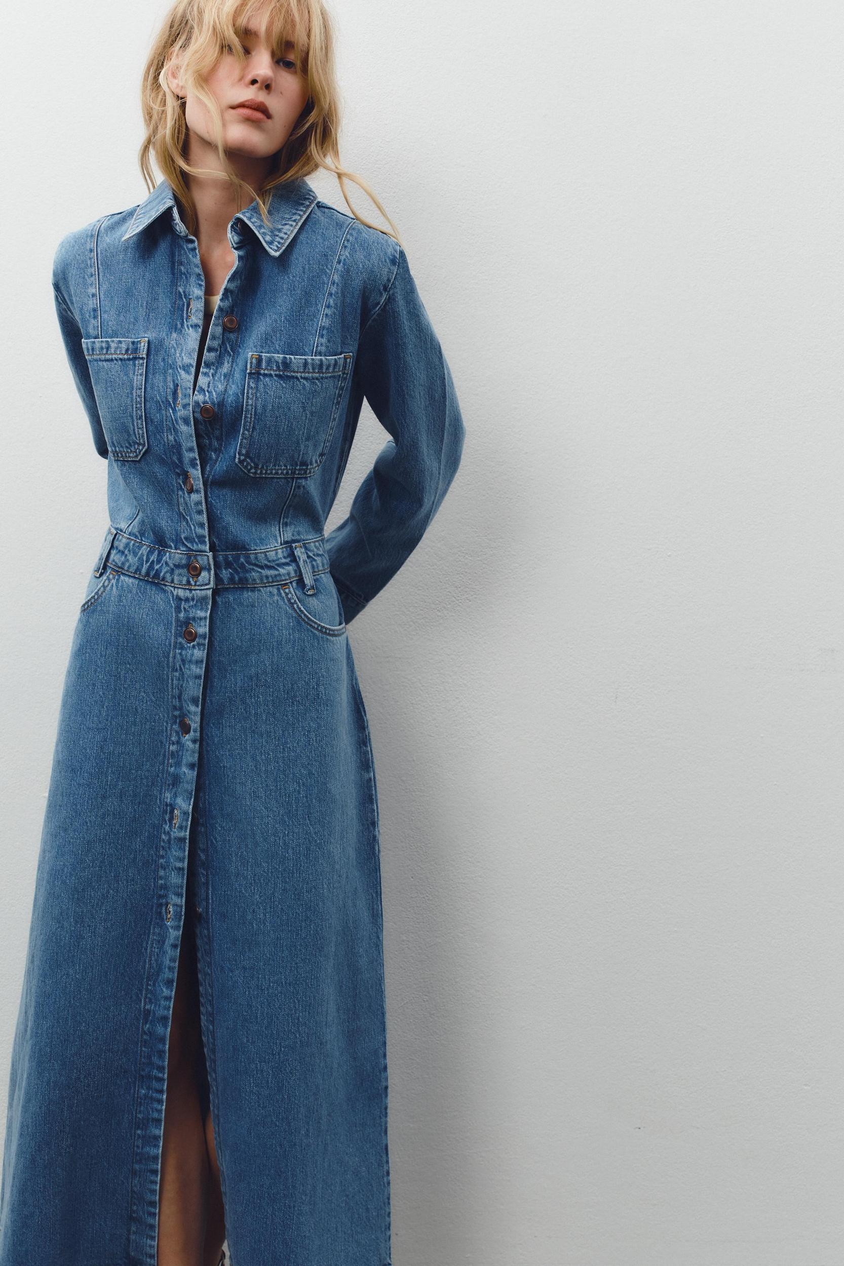 Z1975 LONG DENIM DRESS Product Image