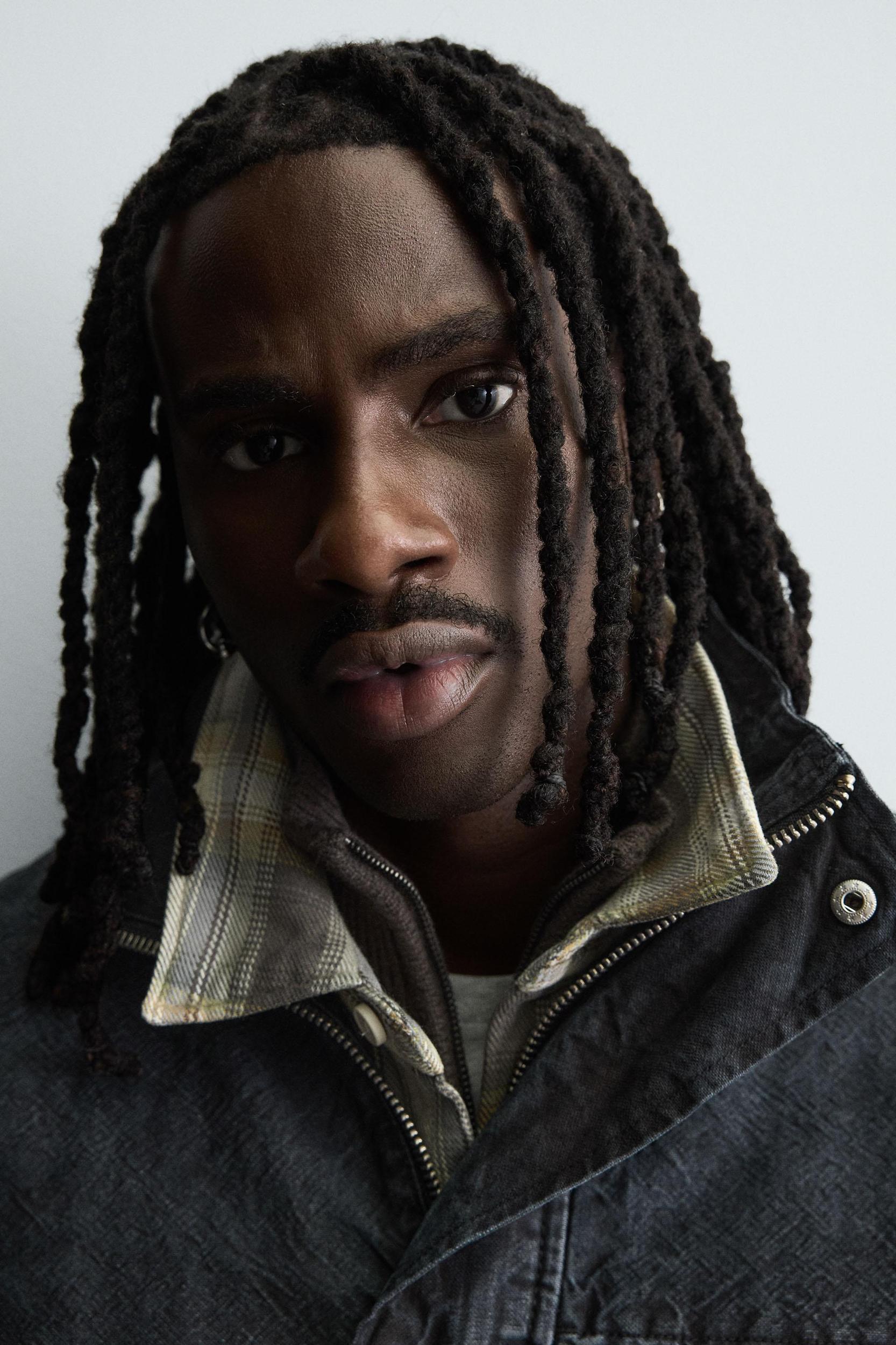 WASHED DENIM RELAXED FIT COAT Product Image