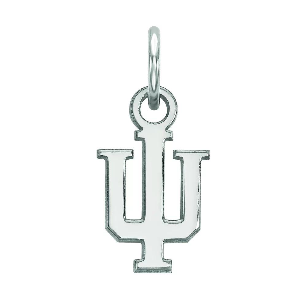LogoArt Sterling Silver Rhodium Plated Indiana Hoosiers Pendant, Women's, Size: 15 mm, Sterling Plated Product Image