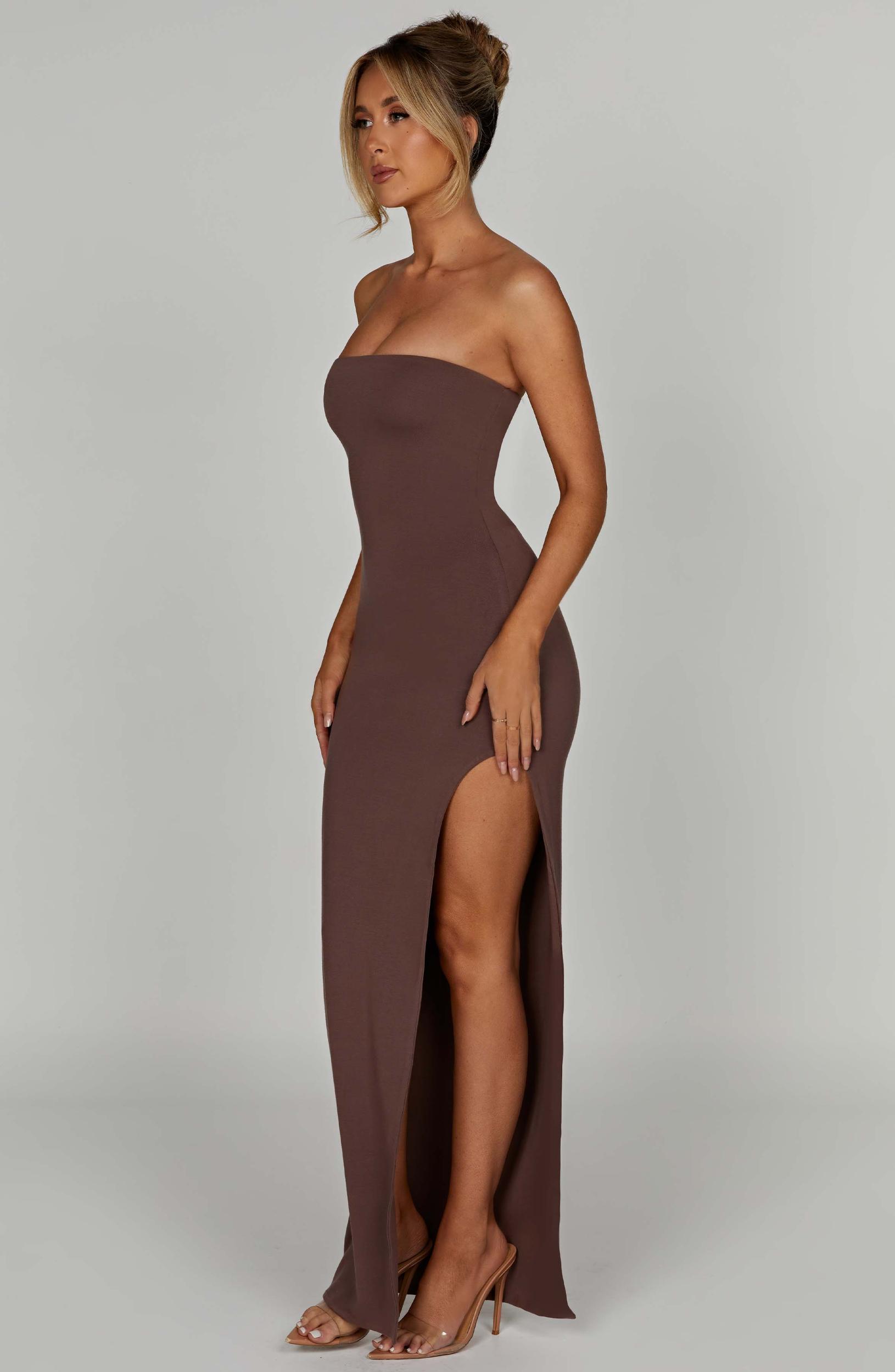 Teyana Maxi Dress - Chocolate Product Image