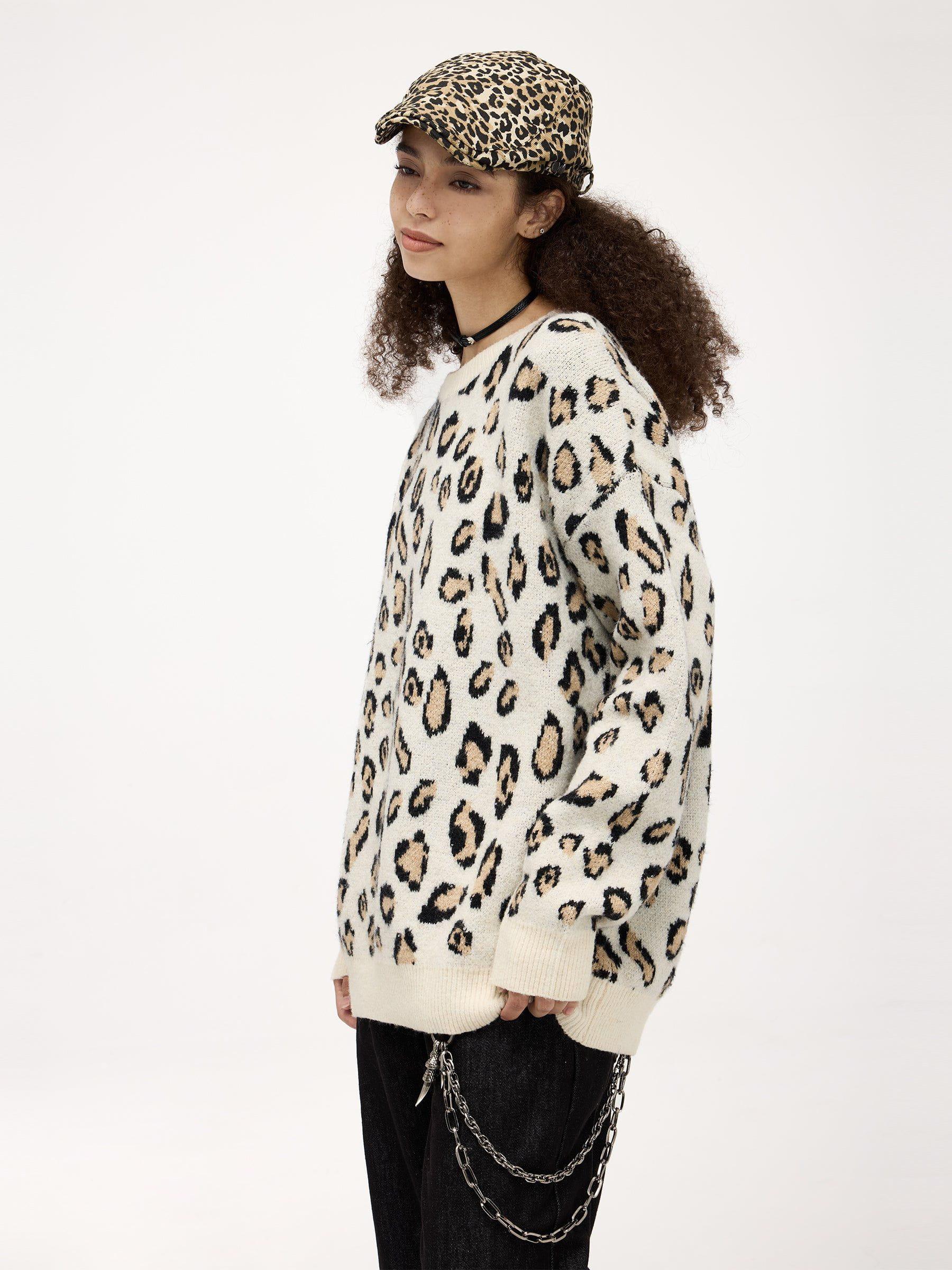 Aelfric Eden Leopard Graphic Sweater Product Image