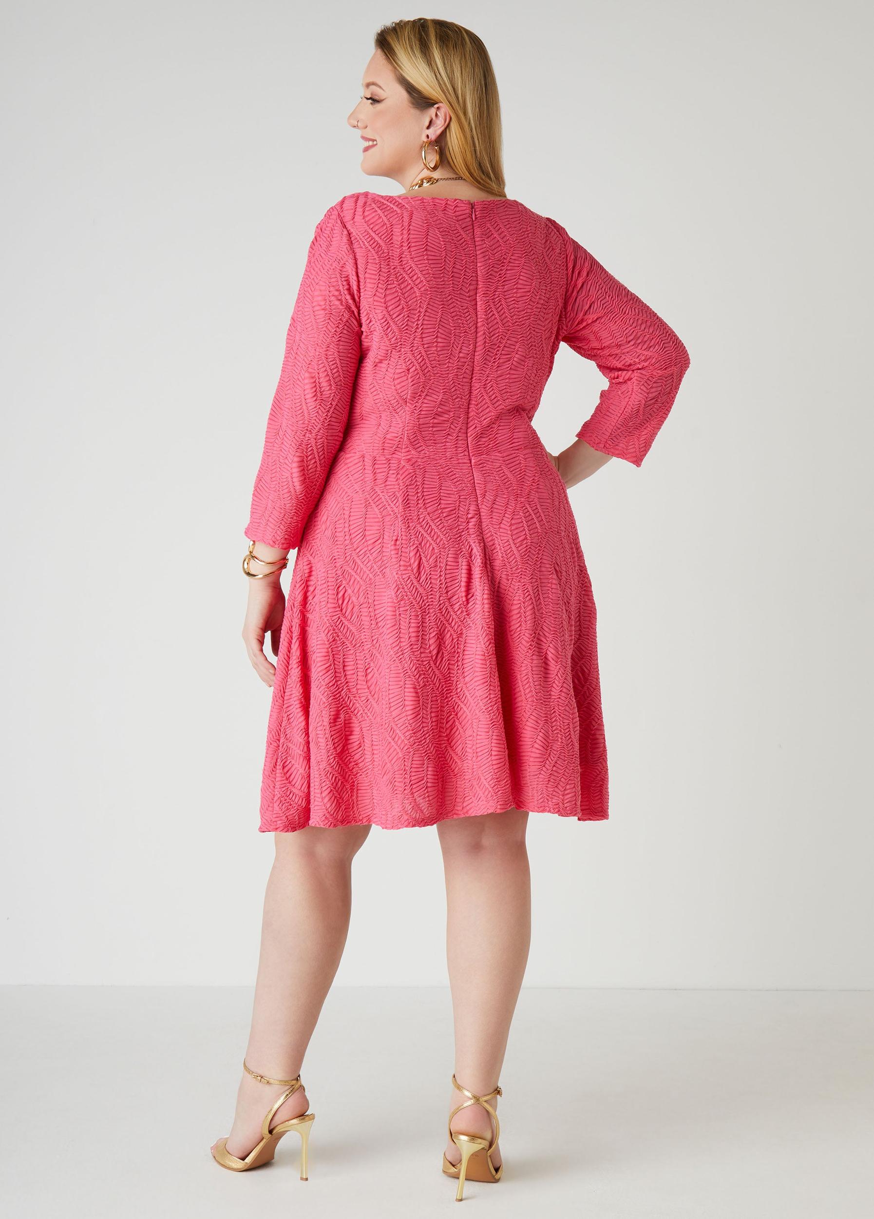 Textured Knit A Line Dress Product Image