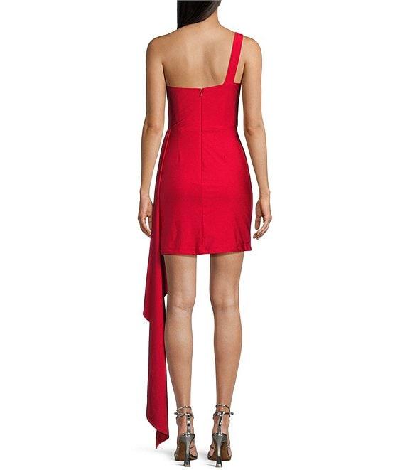 GB Social One Shoulder Jersey Dress Product Image