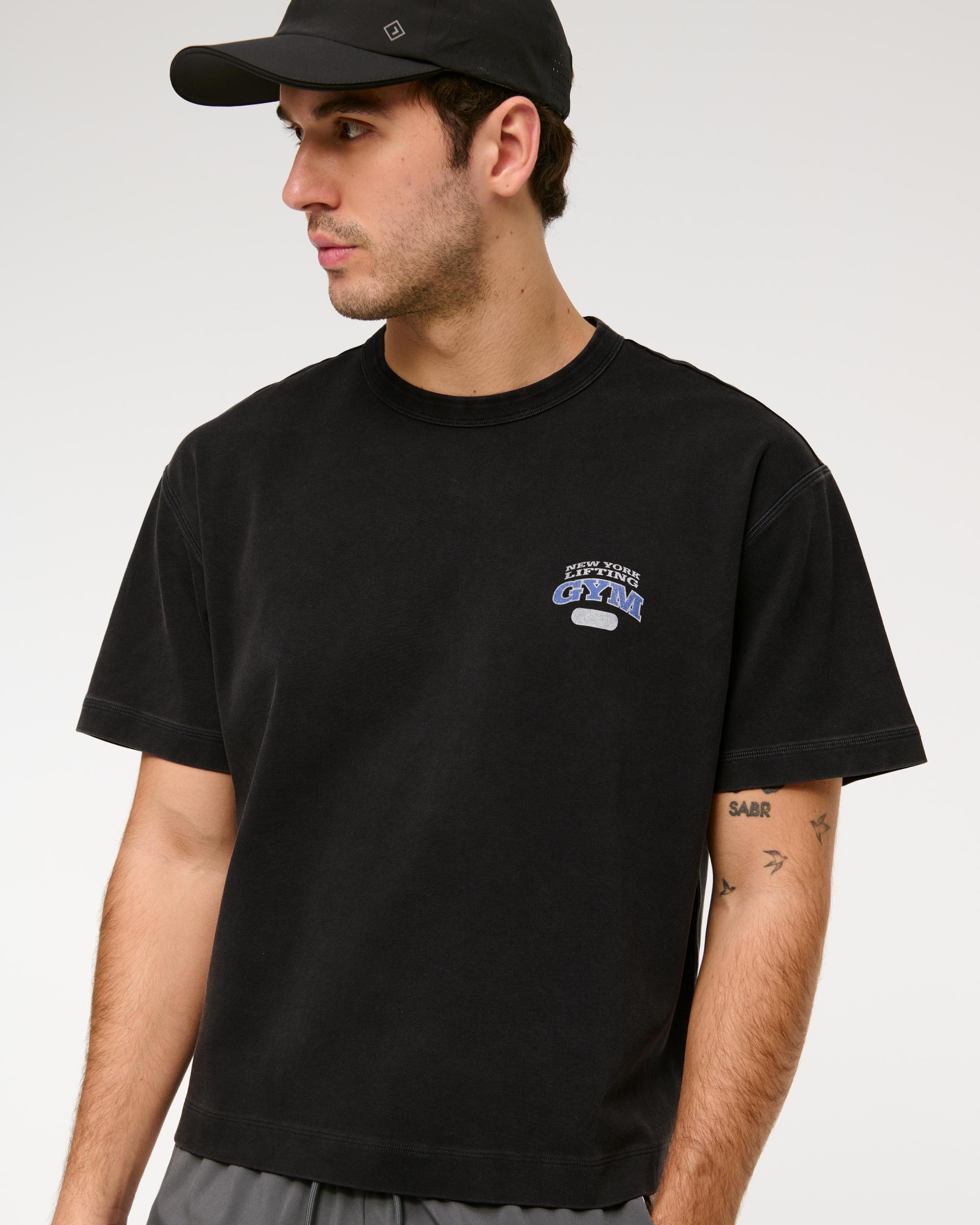 YPB Active Cropped Heavyweight Cotton Tee Product Image