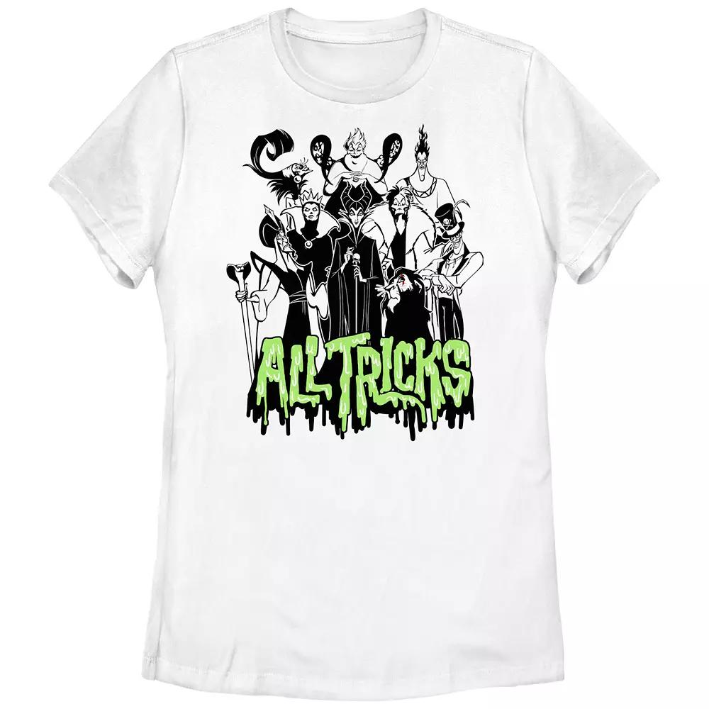 Disney Villains Lineup All Tricks Juniors' Graphic Tee, Girl's,  Product Image
