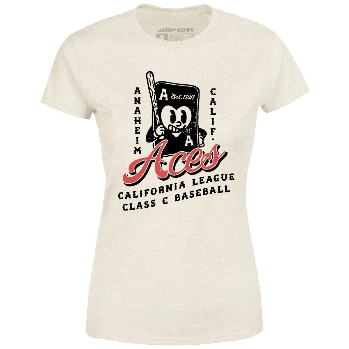 Anaheim Aces - California - Vintage Defunct Baseball Teams - Women's T-Shirt Female Product Image