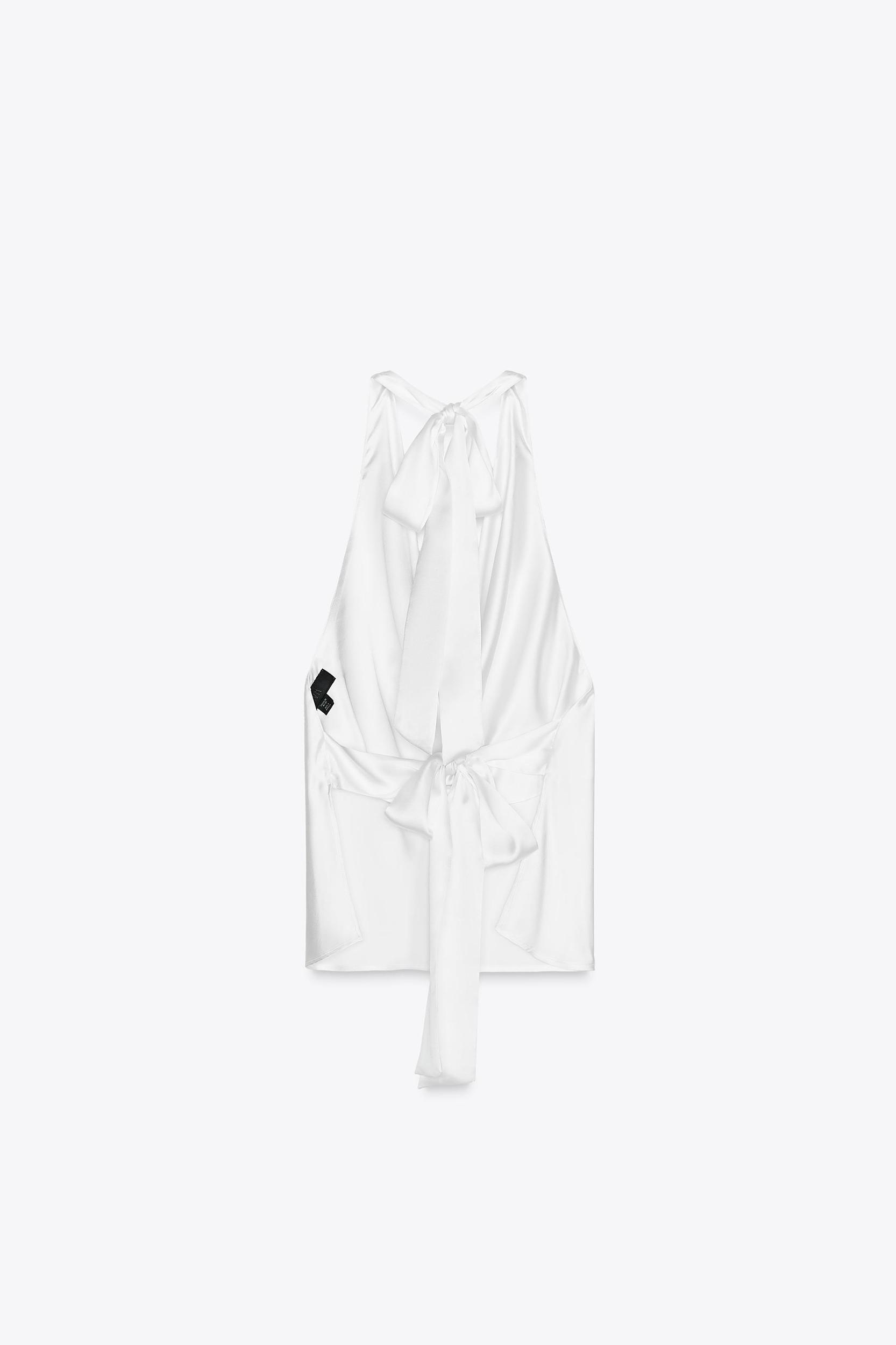 HALTER SATIN EFFECT TOP Product Image