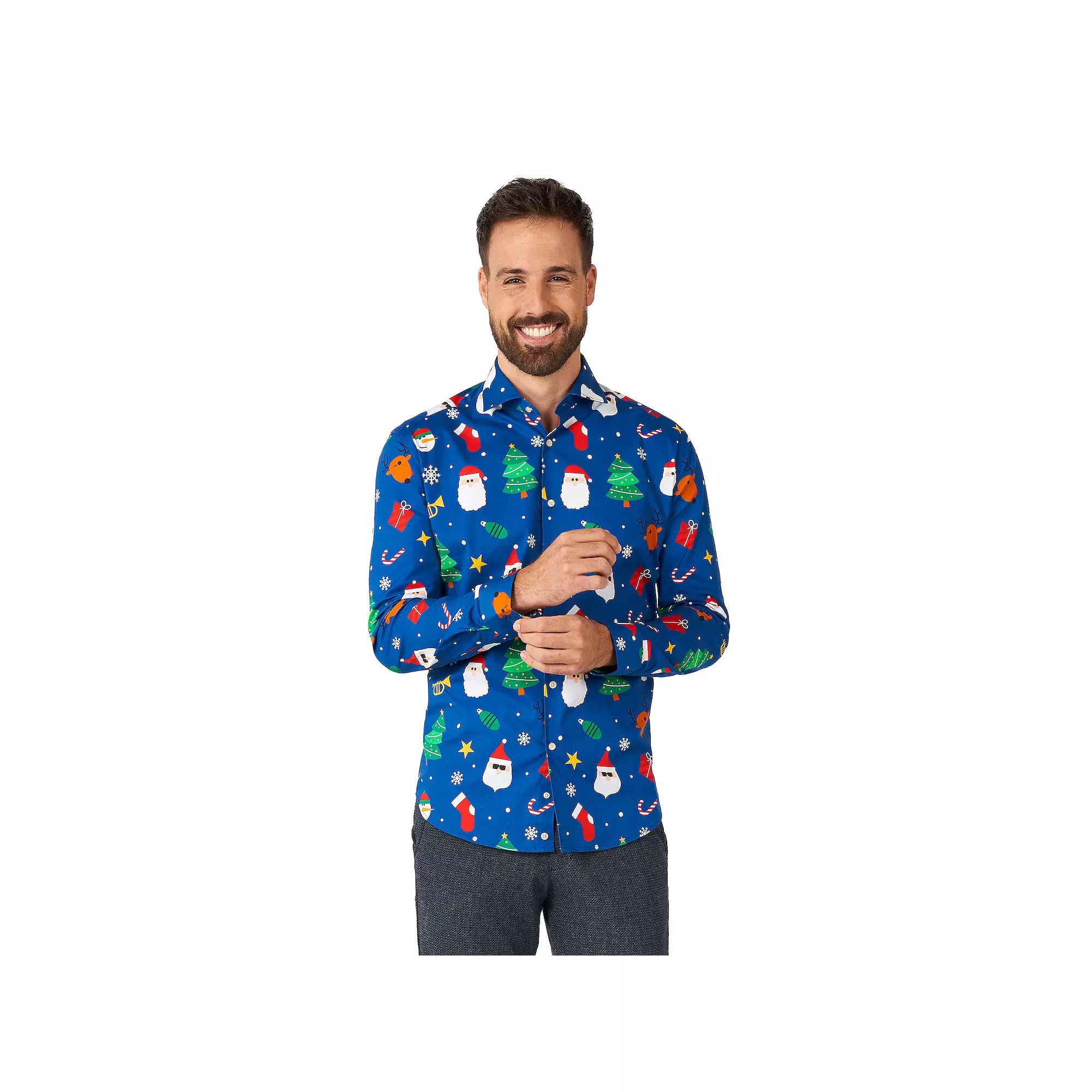 Men's OppoSuits Festivity Christmas Button-Down Shirt,  Product Image