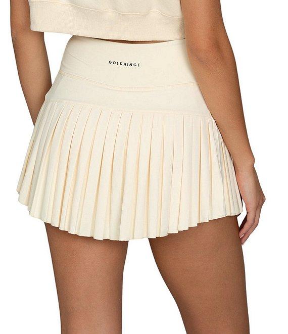 GOLD HINGE Pleated Tennis Mini Skirt Product Image
