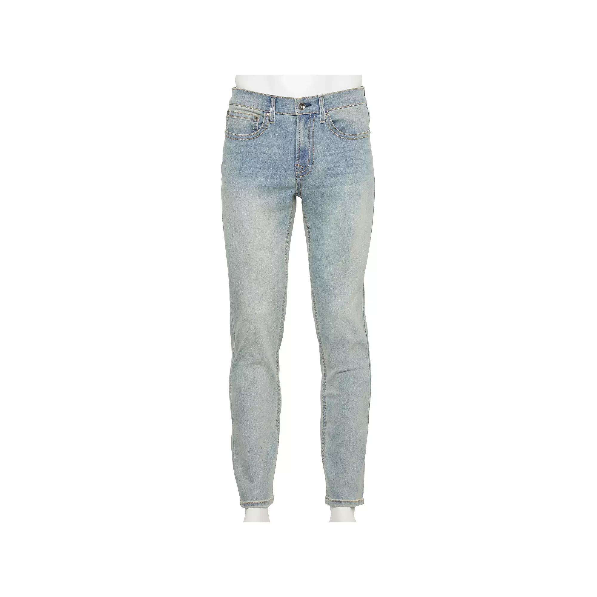 Men's Lazer Embroidered Slim Fit Jeans,  Product Image