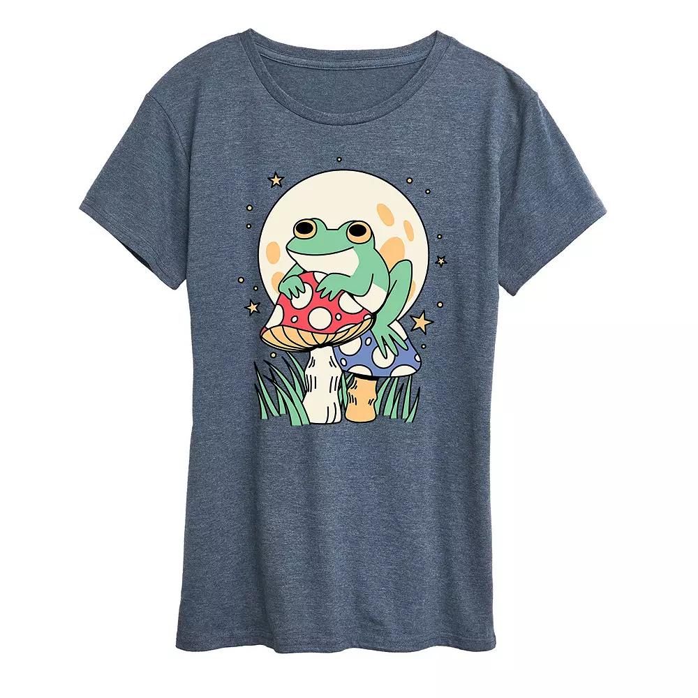 Women's Frog And Mushrooms Graphic Tee, Girl's,  Product Image