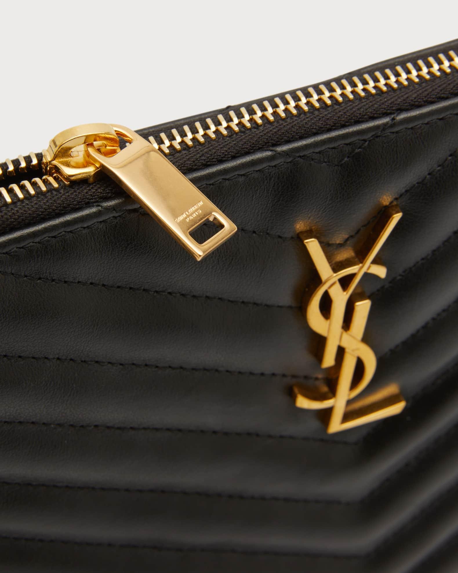 YSL Monogram Small Pouch in Smooth Leather Product Image