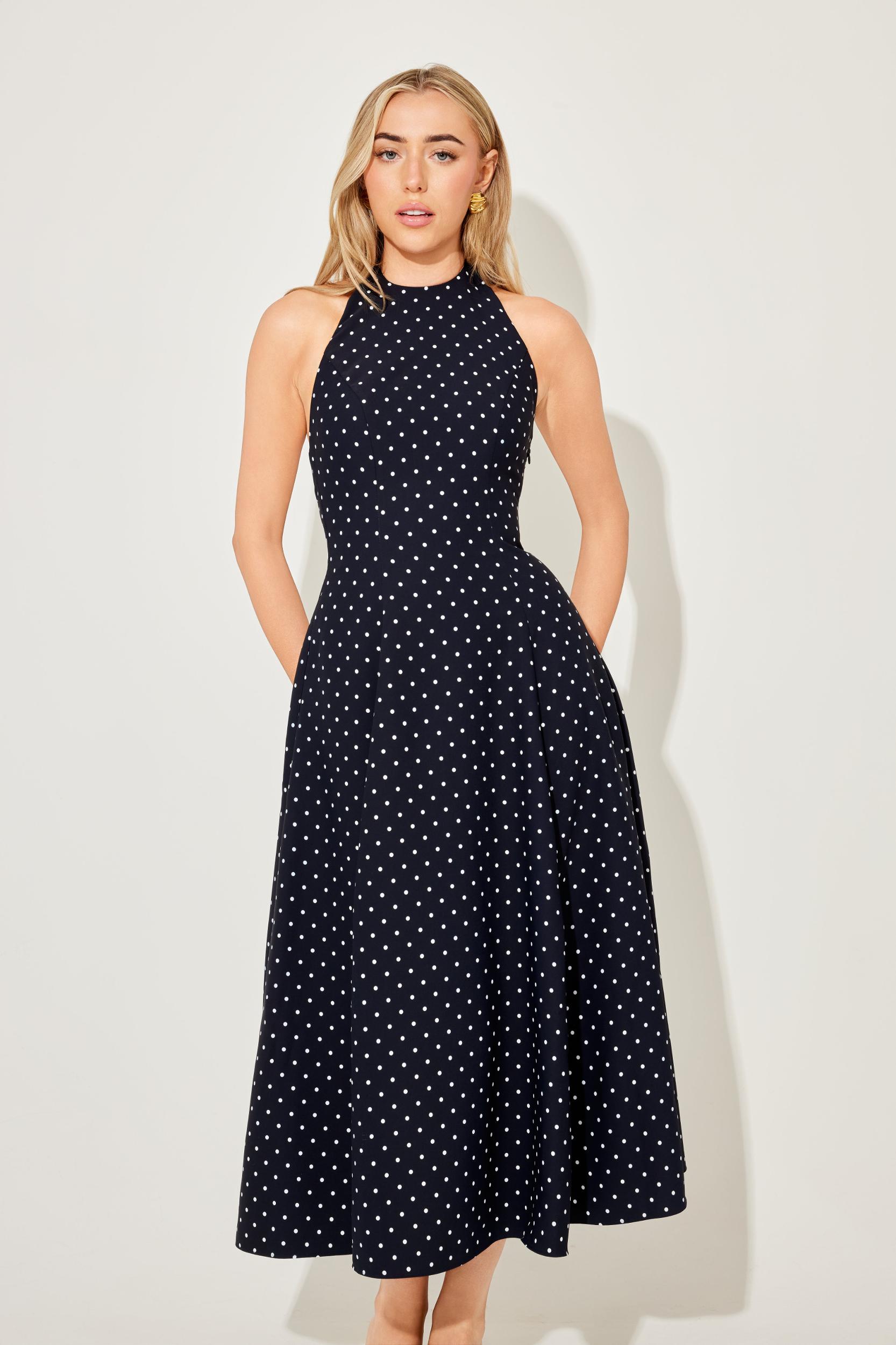 Low Back Midi Dress Product Image
